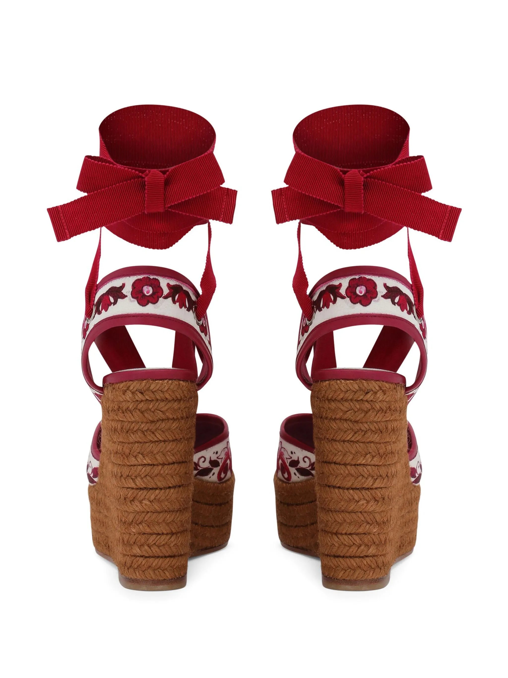 Majolica-print espadrilles