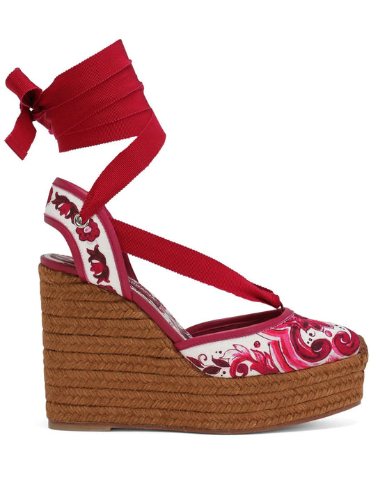 Majolica-print espadrilles