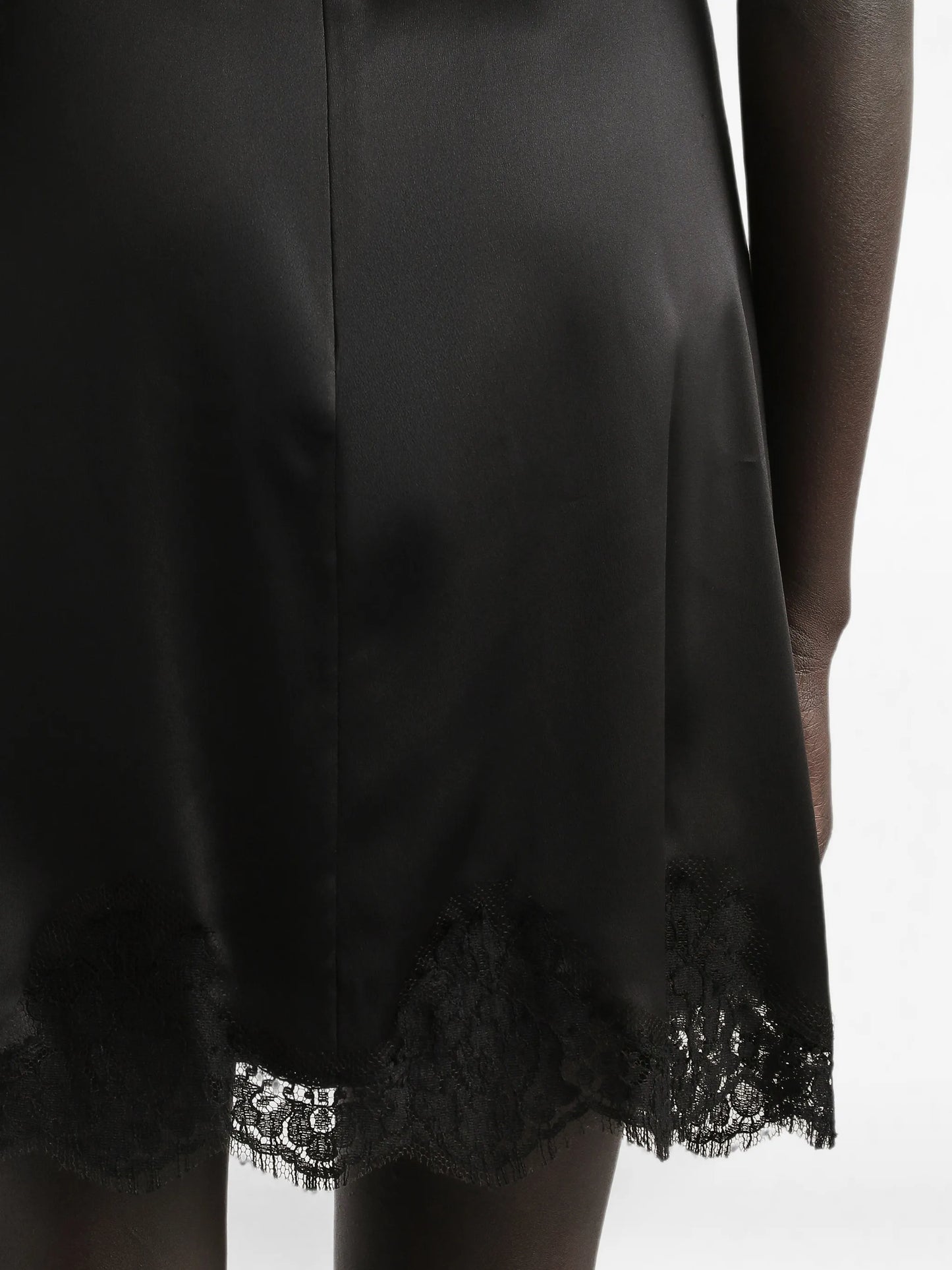 lace-detail minidress