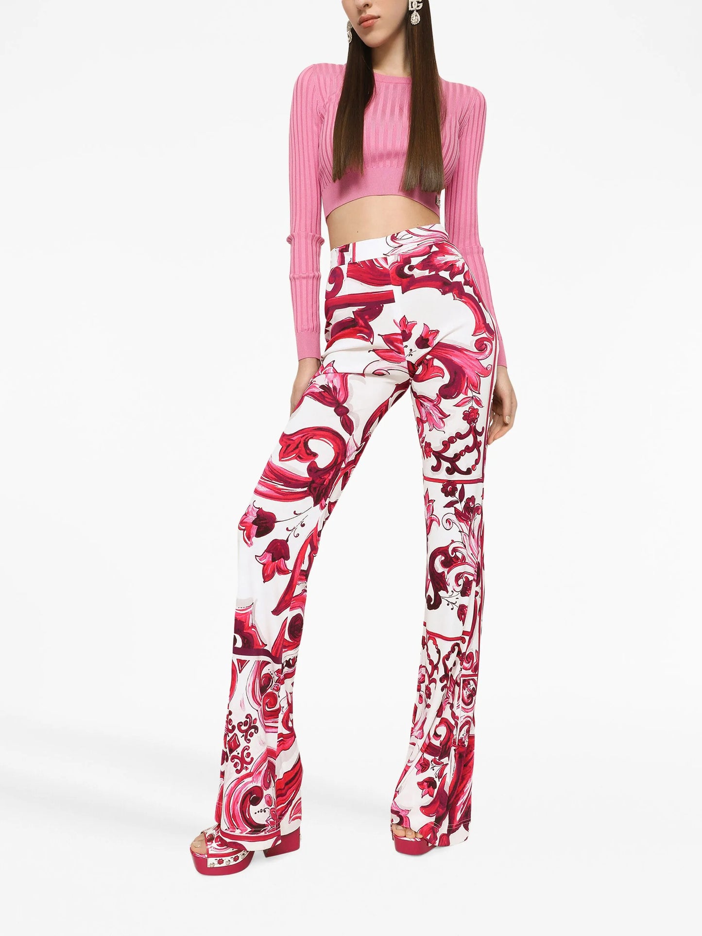 DG-plaque cropped top