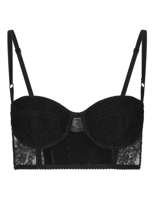 lace-detailing balconette bra