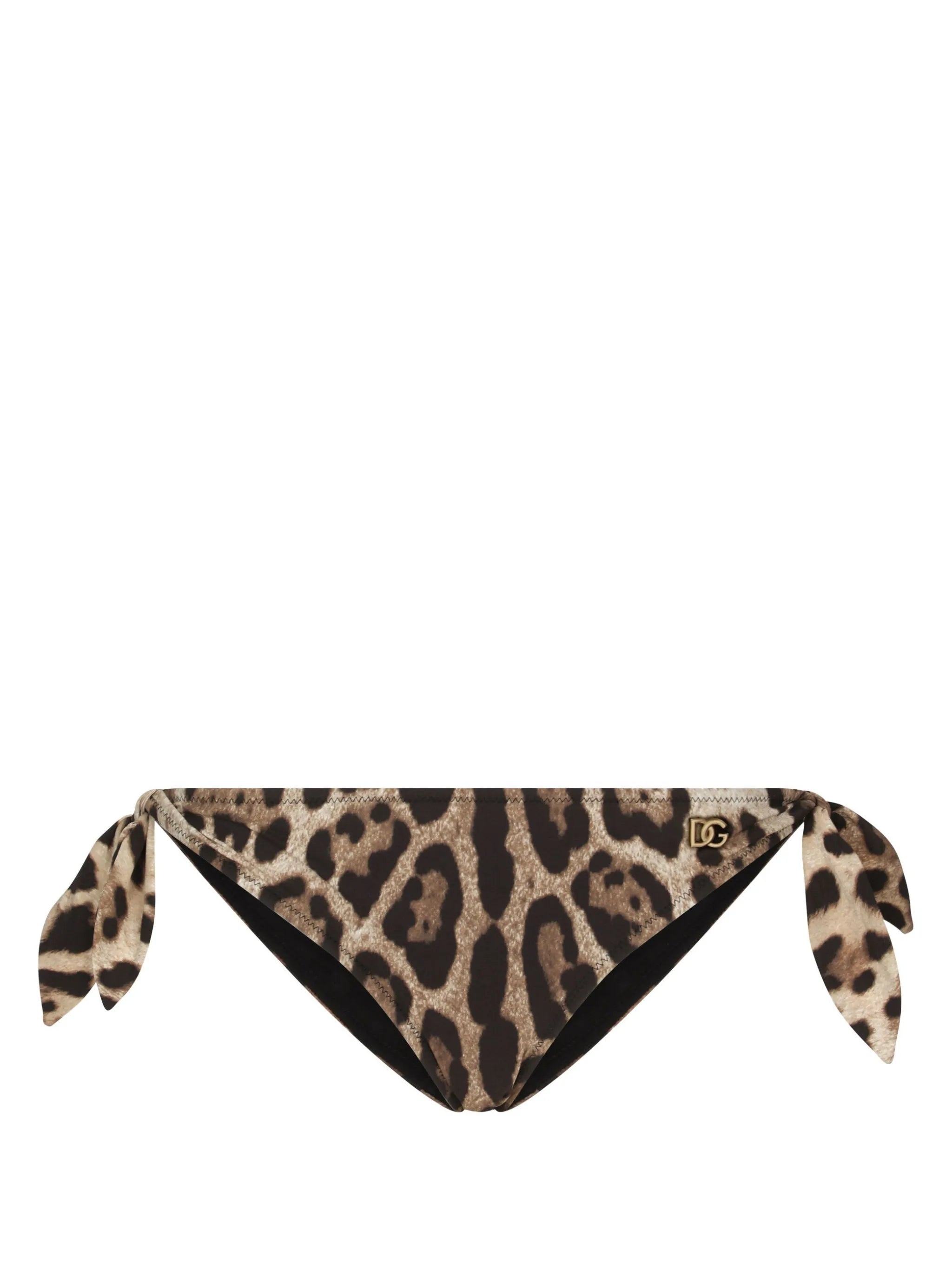 leopard-print bikini bottom