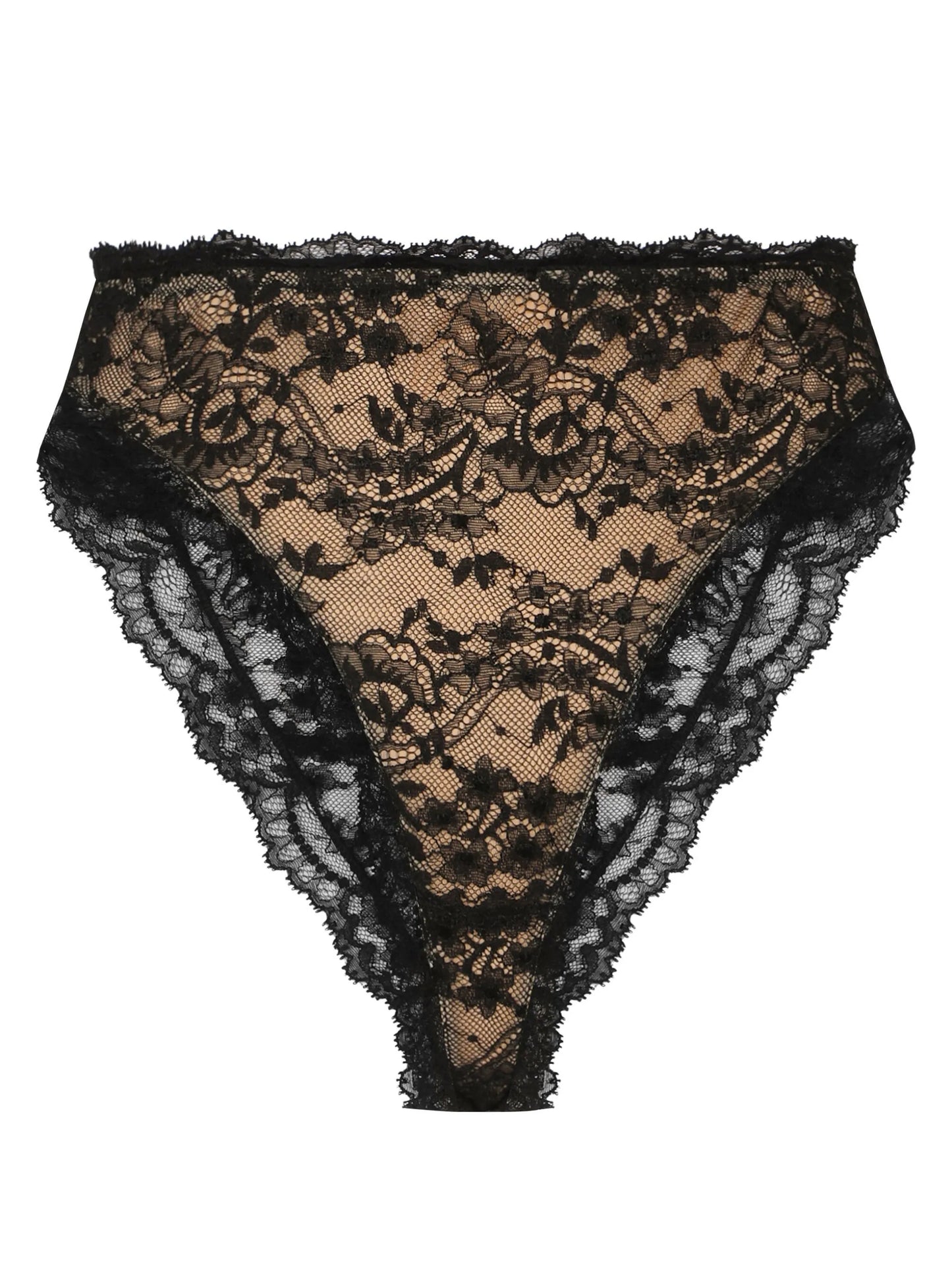 floral-lace briefs