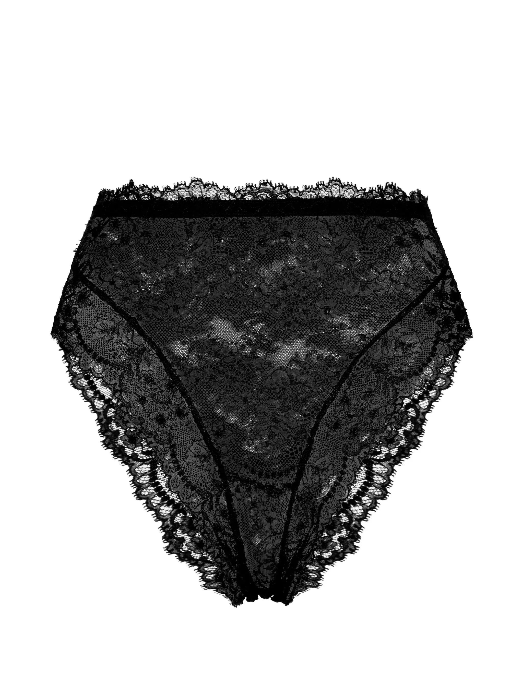 floral-lace briefs