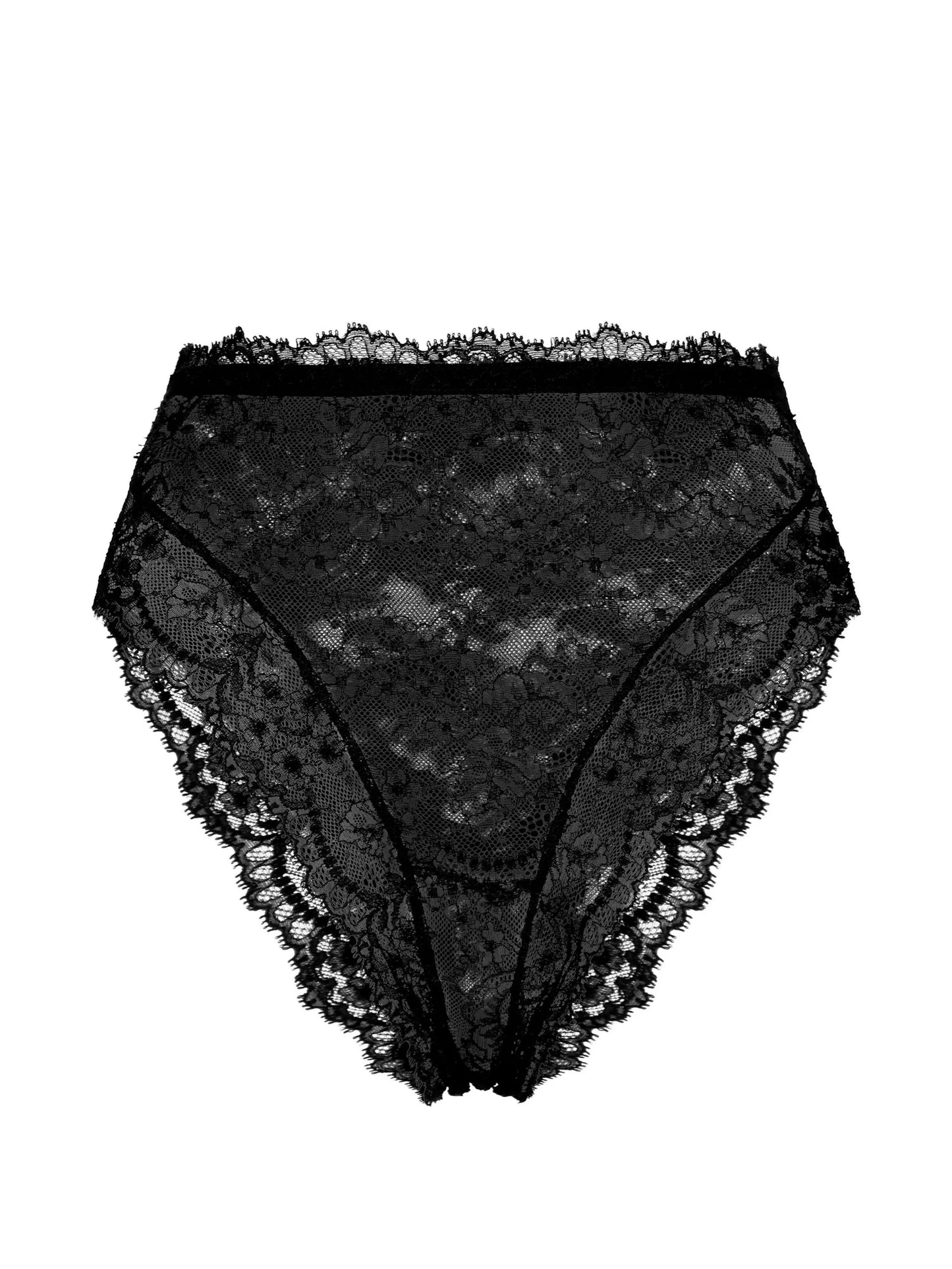 floral-lace briefs