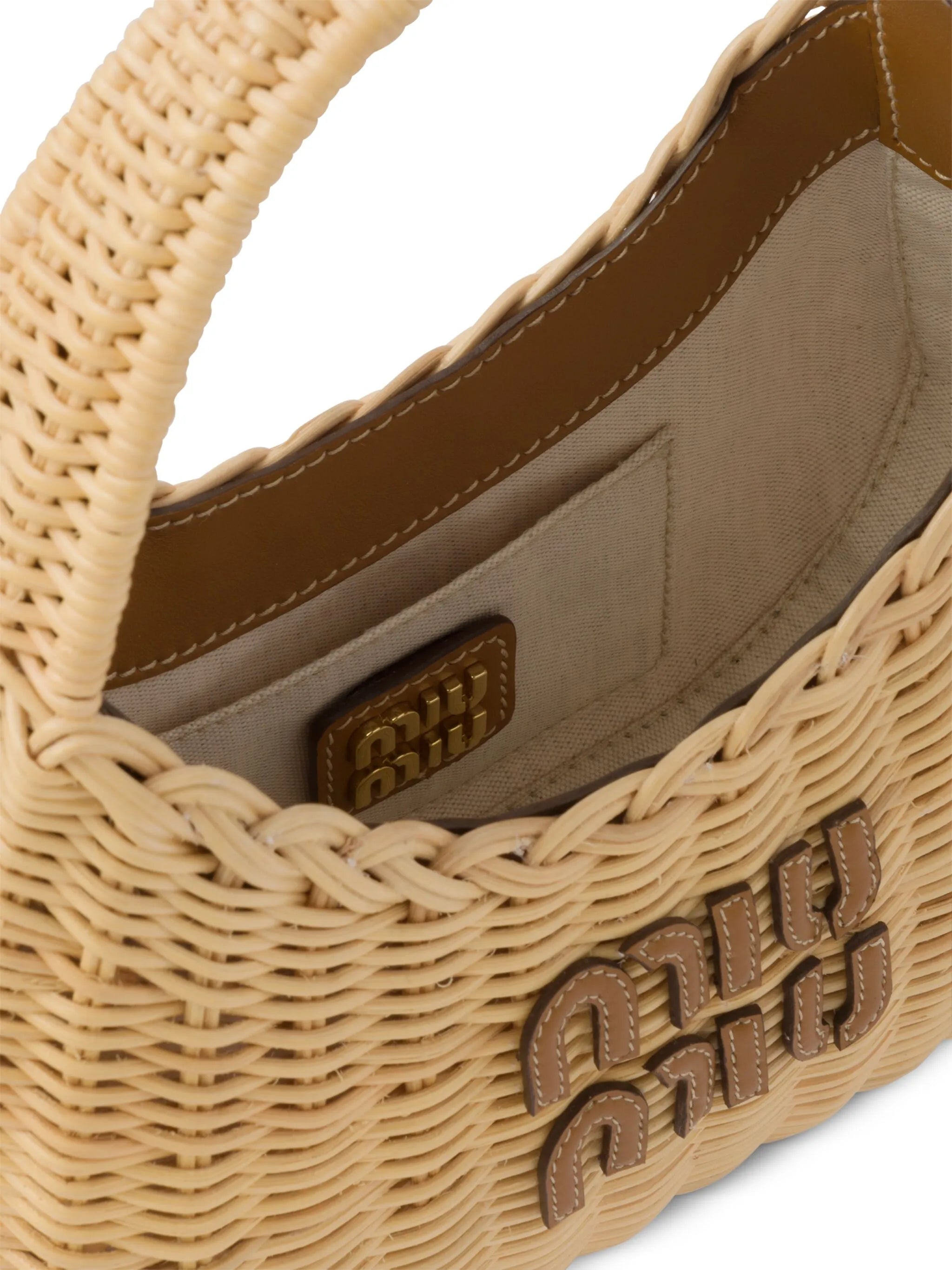 mini Wander wicker shoulder bag