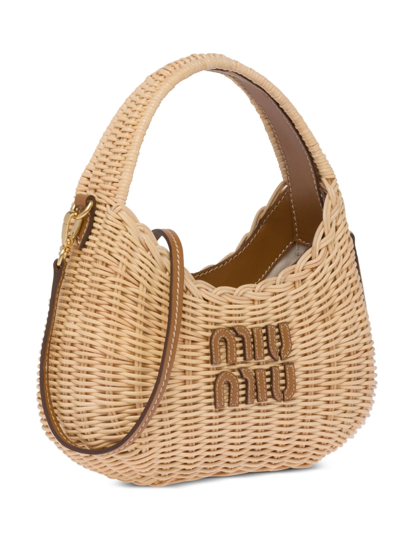mini Wander wicker shoulder bag