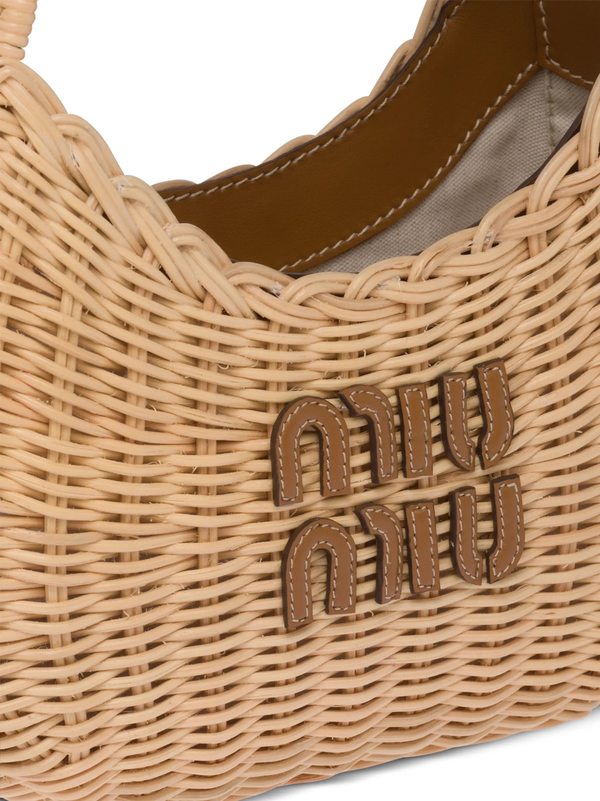 mini Wander wicker shoulder bag