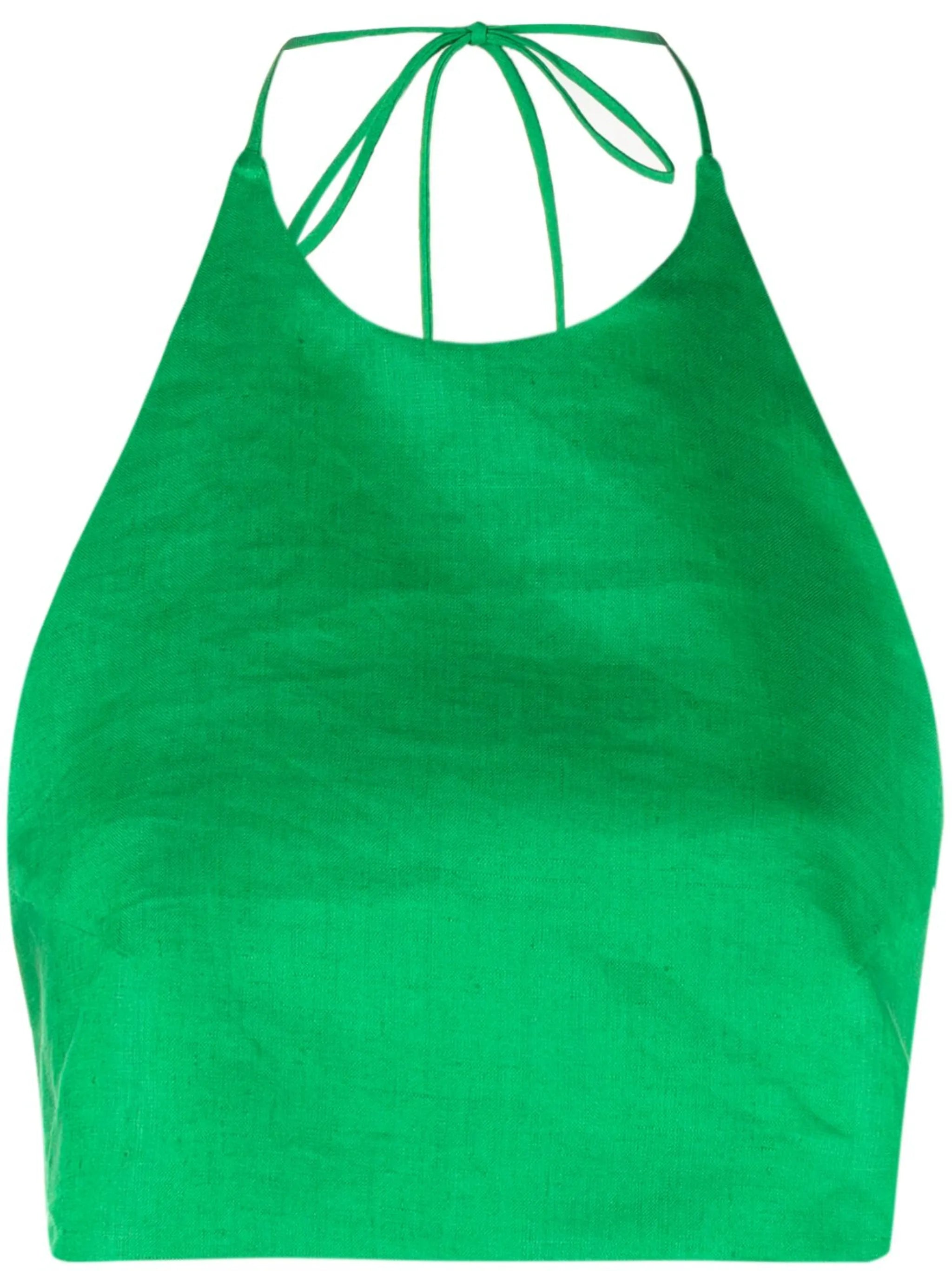 Marseille halterneck linen top