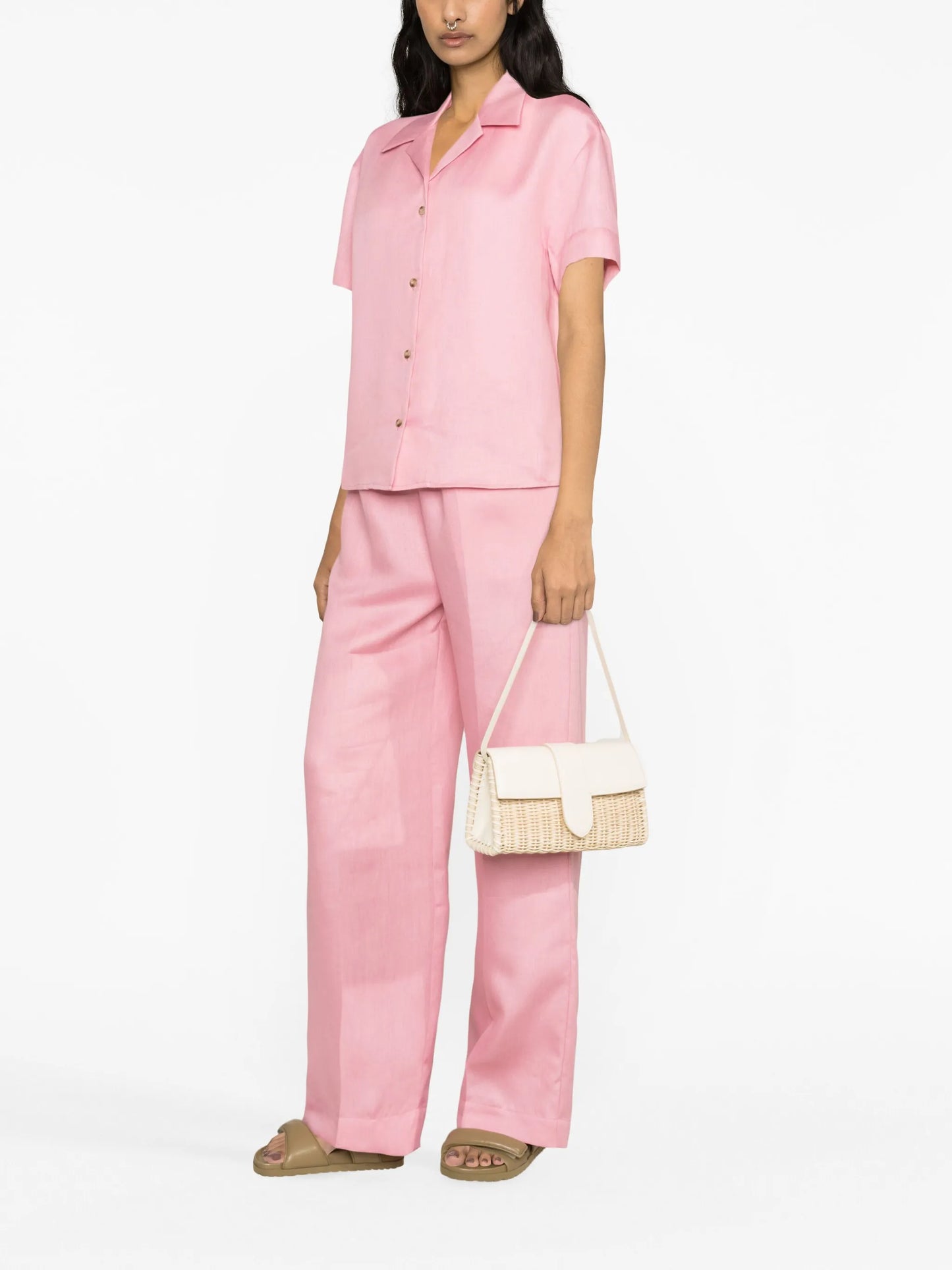 Prague short-sleeve linen shirt