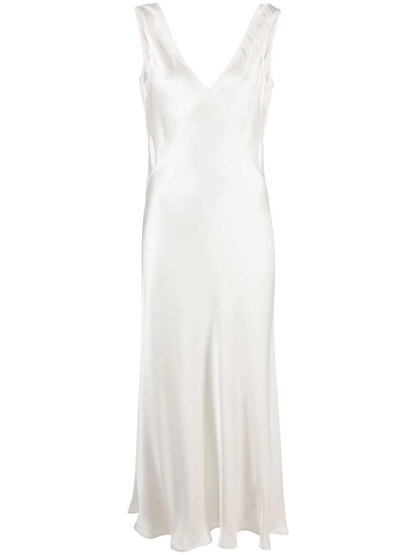 Bordeaux silk slip dress