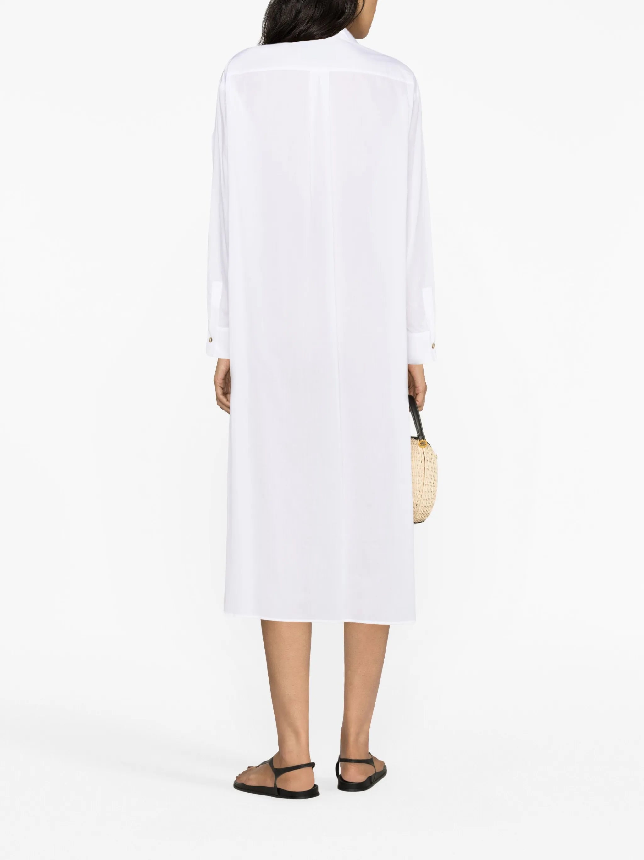 Allegra cotton midi shirt dress