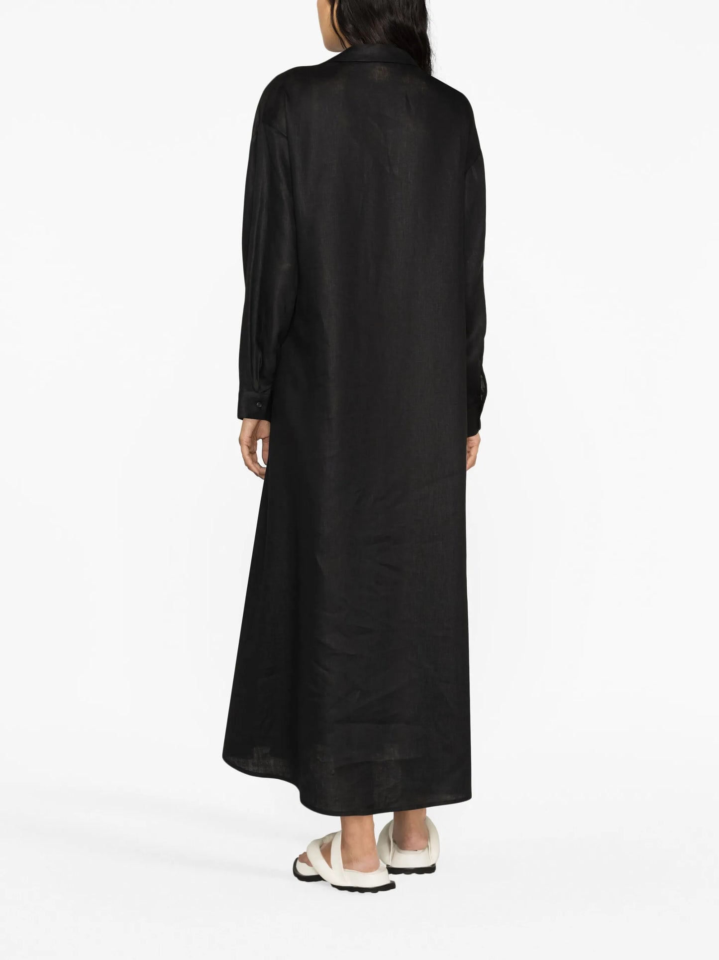 Lisbon organic-linen maxi dress