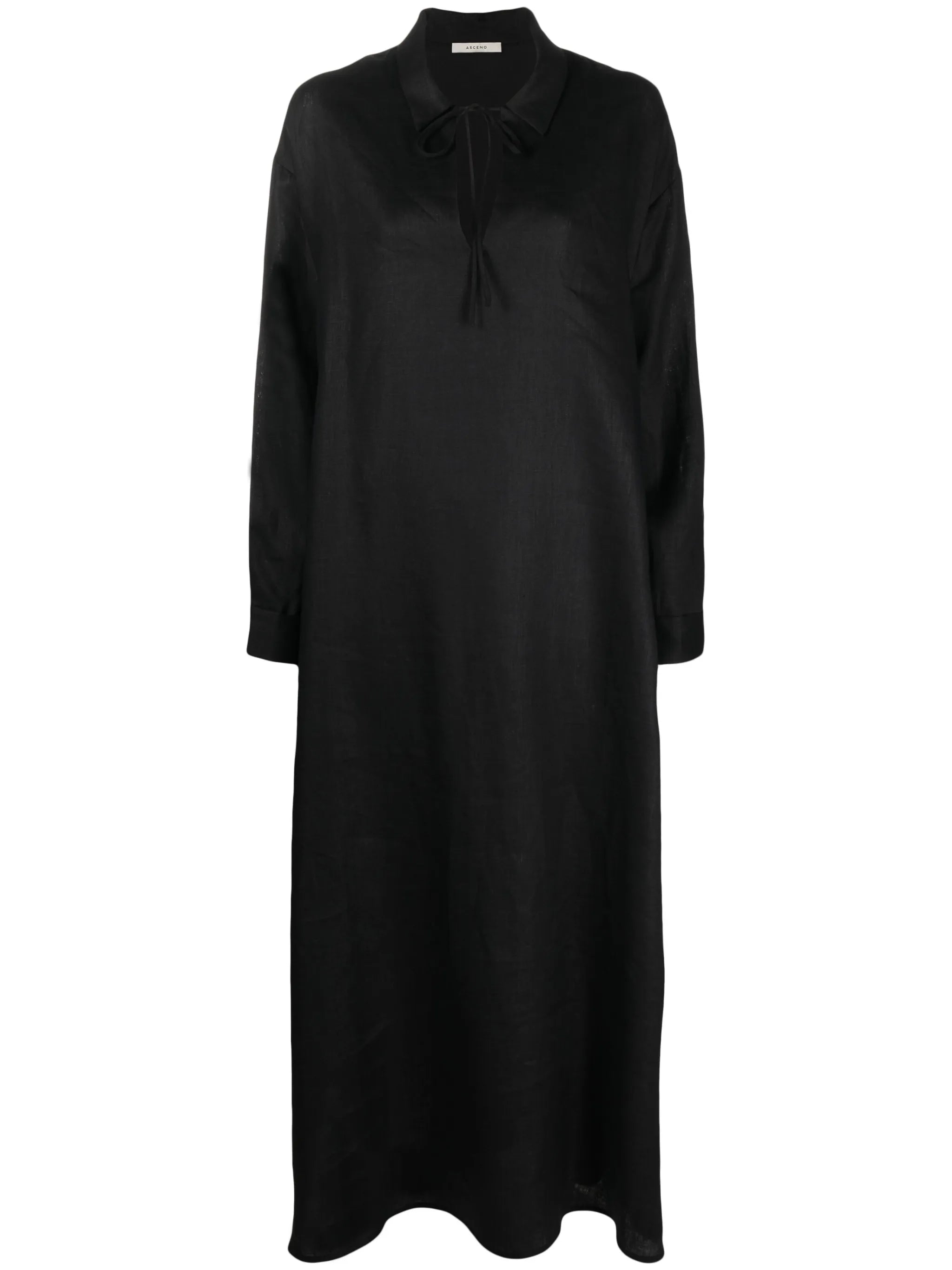 Lisbon organic-linen maxi dress