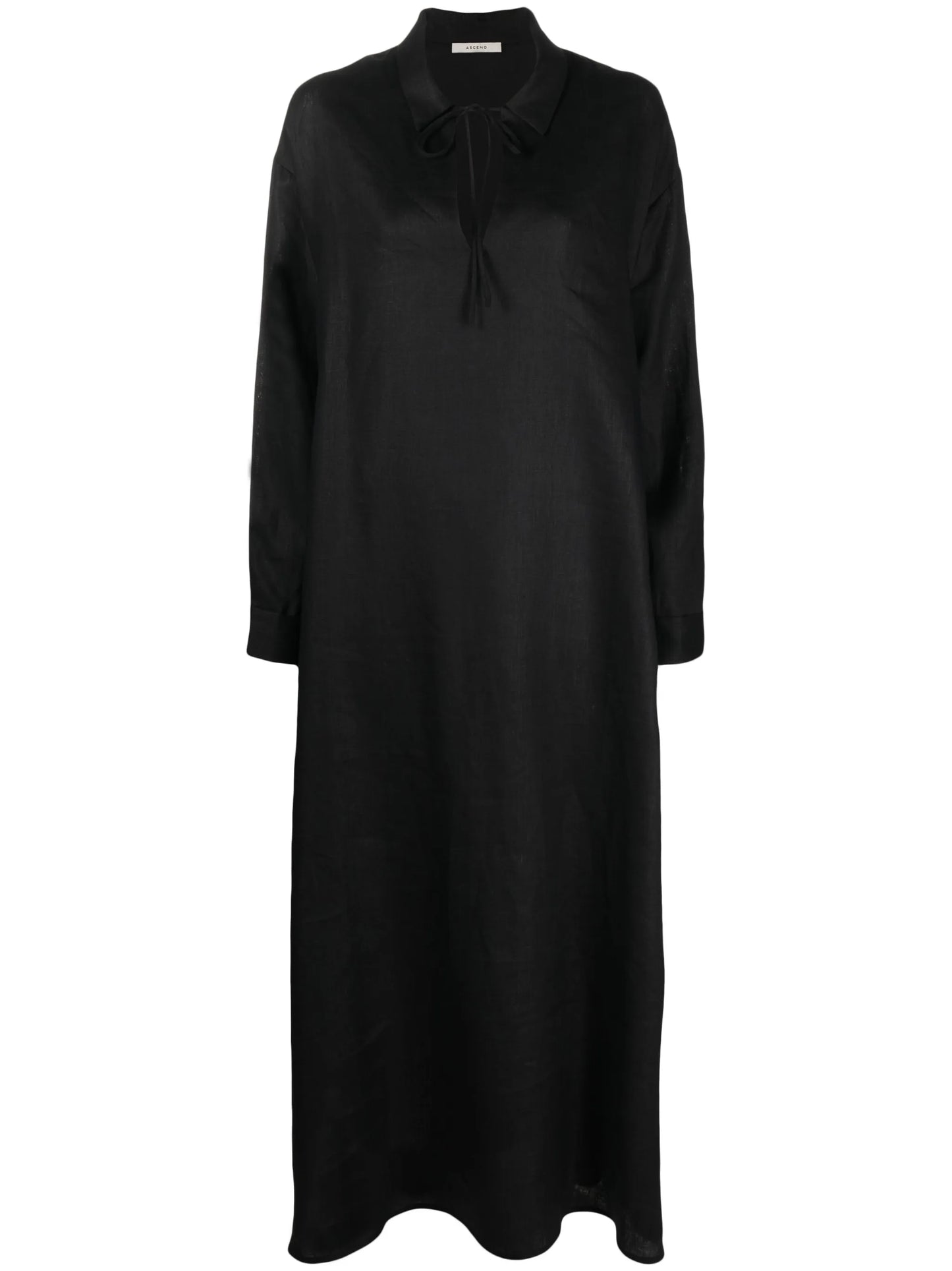Lisbon organic-linen maxi dress