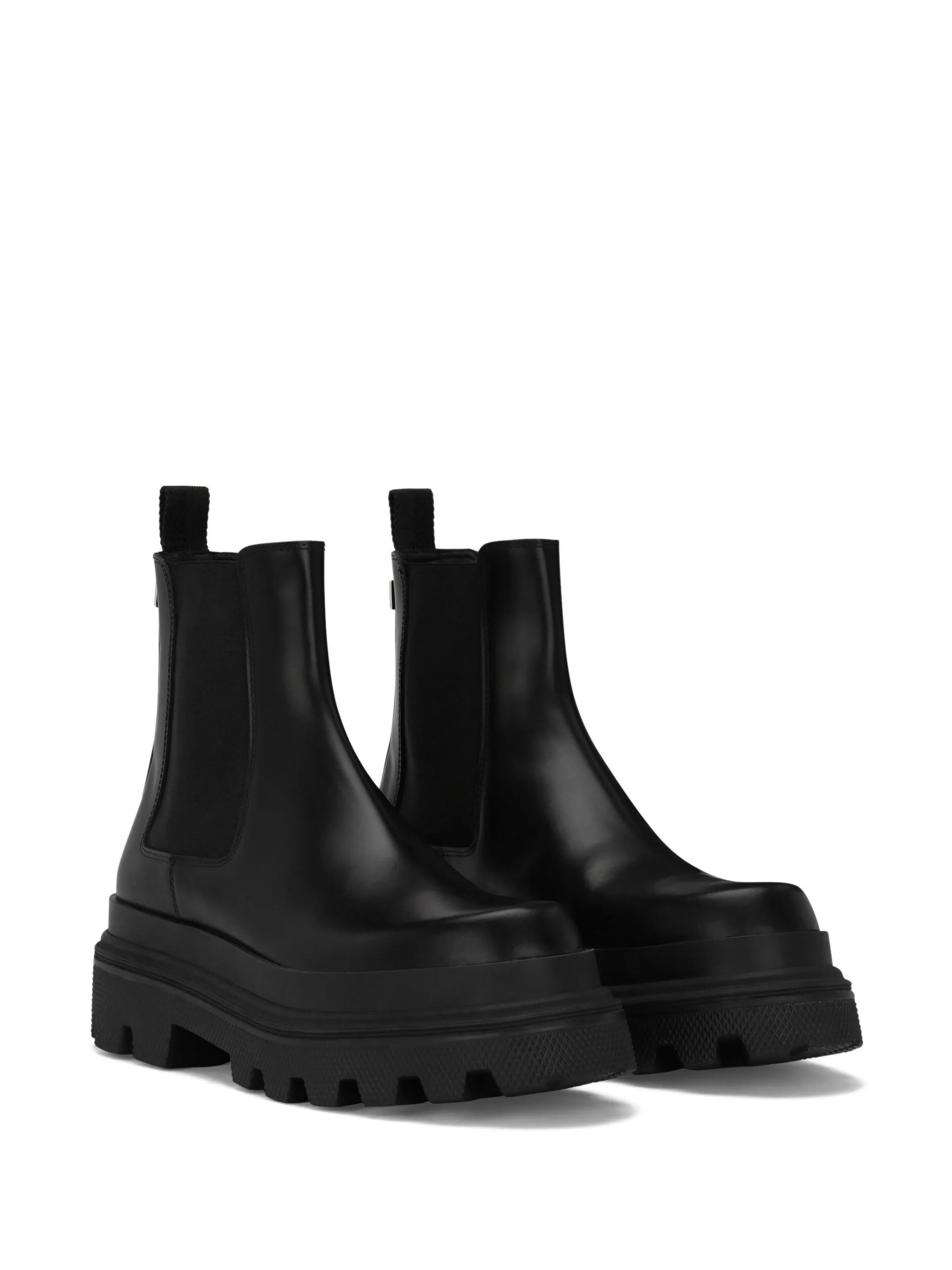 brushed leather Chelsea boots