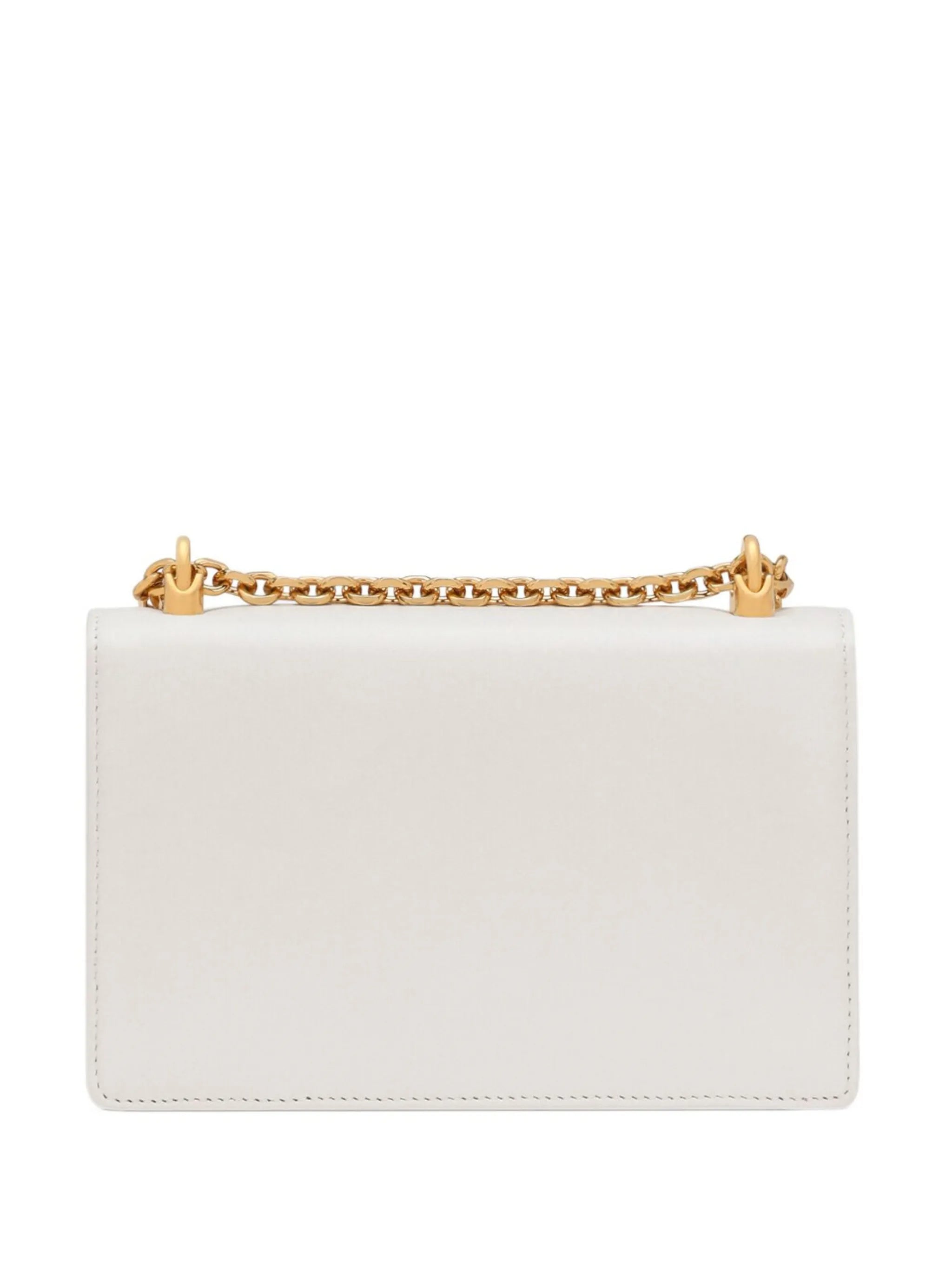 logo-plaque lambskin crossbody bag