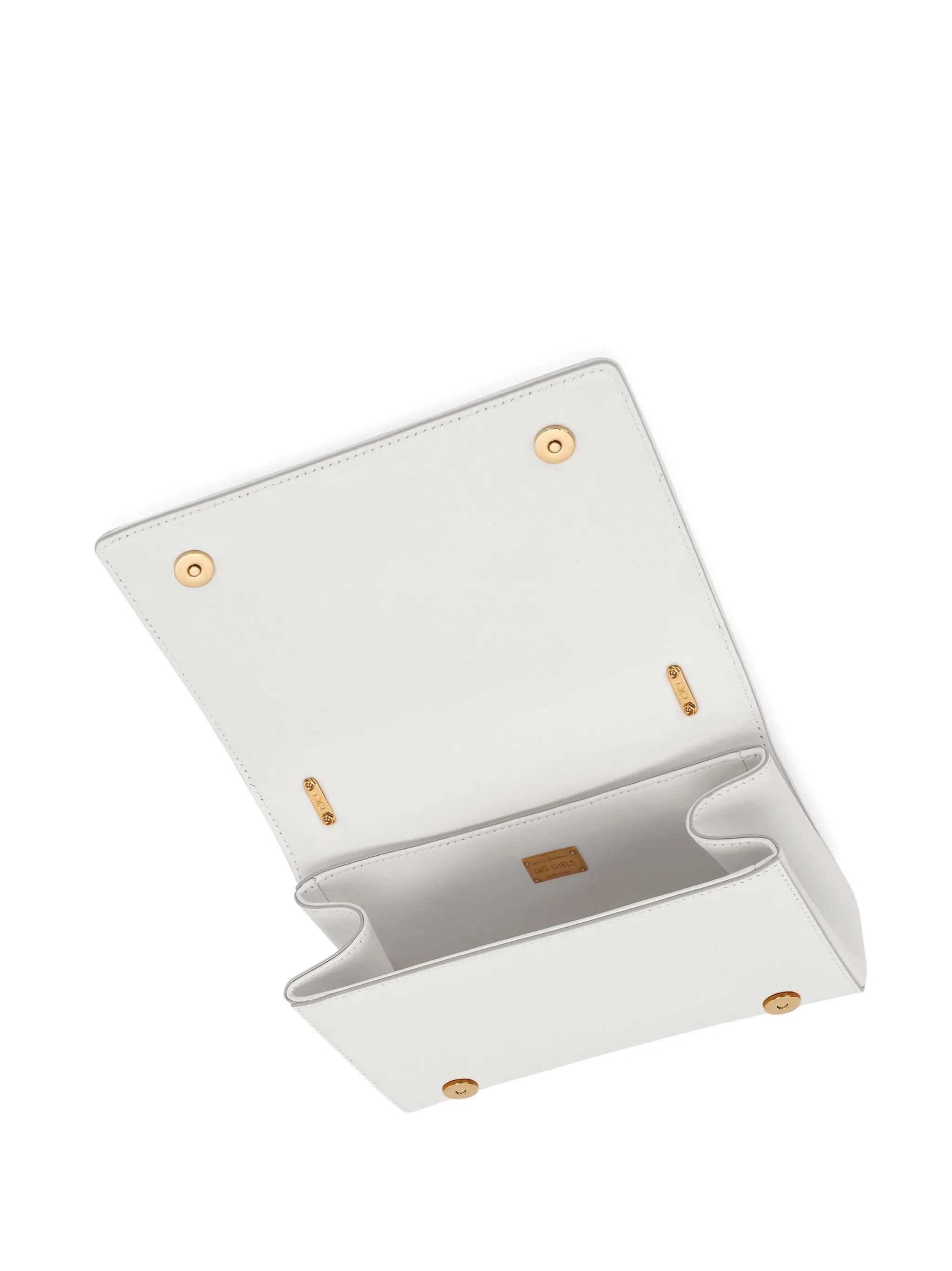 logo-plaque lambskin crossbody bag