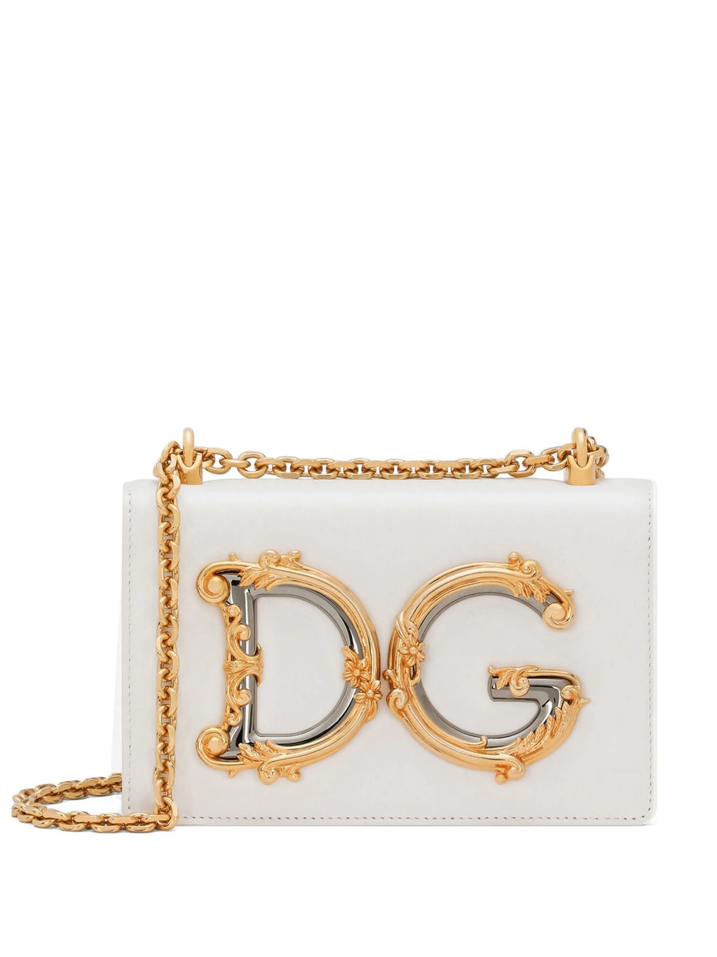 logo-plaque lambskin crossbody bag