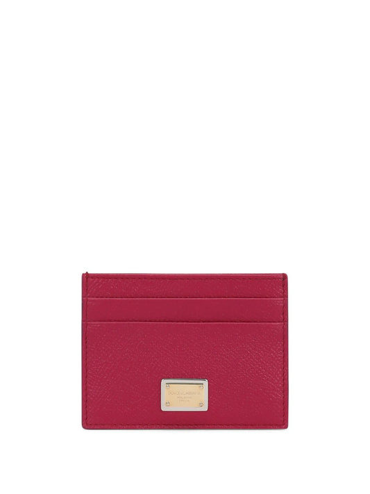 Dauphine logo-plaque cardholder