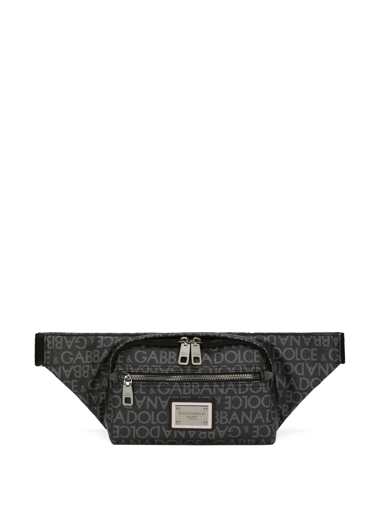 logo-jacquard belt bag