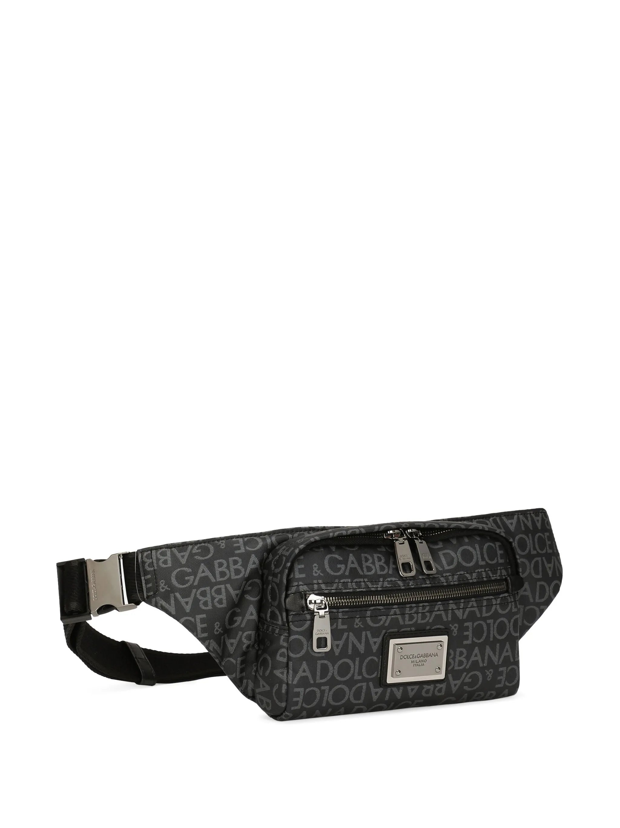 logo-jacquard belt bag