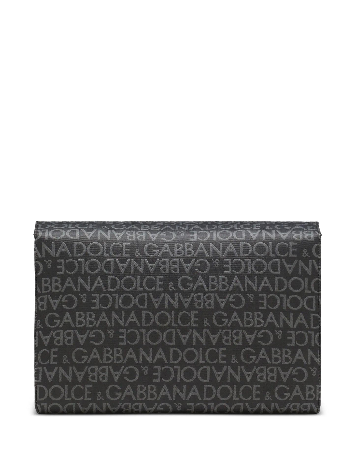 logo-print leather shoulder bag