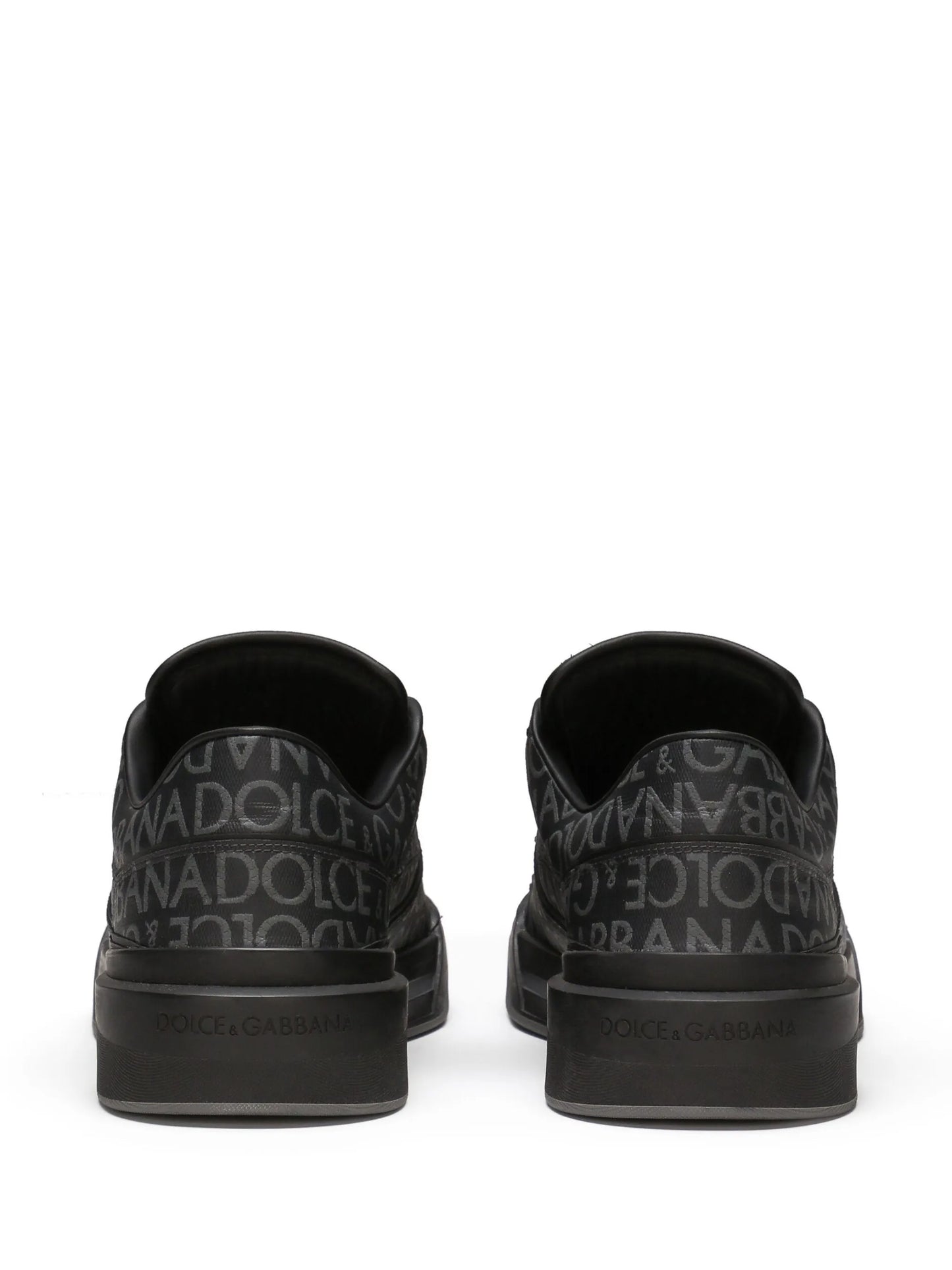 New Roma coated-jacquard sneakers