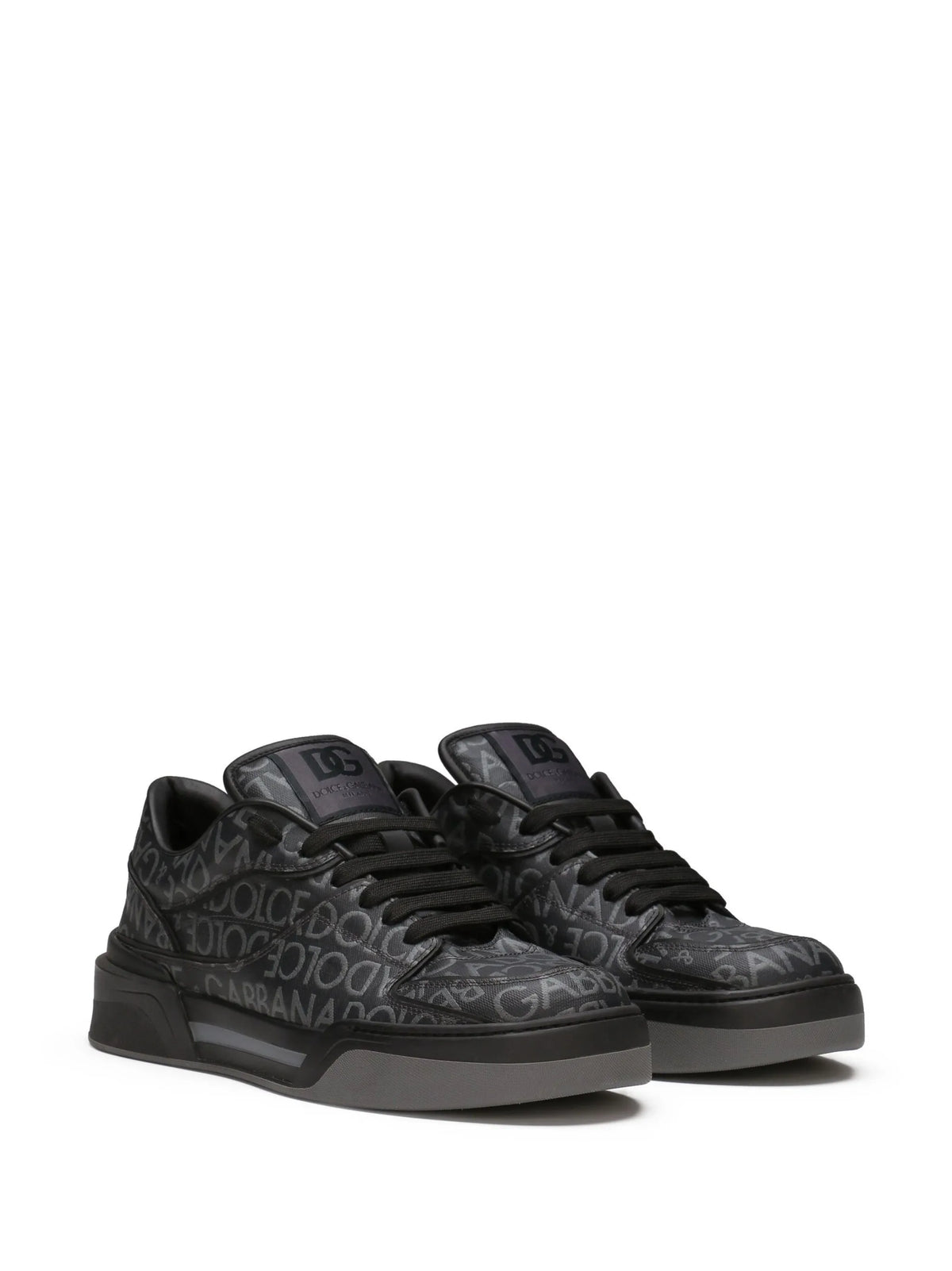 New Roma coated-jacquard sneakers