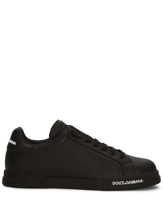 logo-patch low-top sneakers