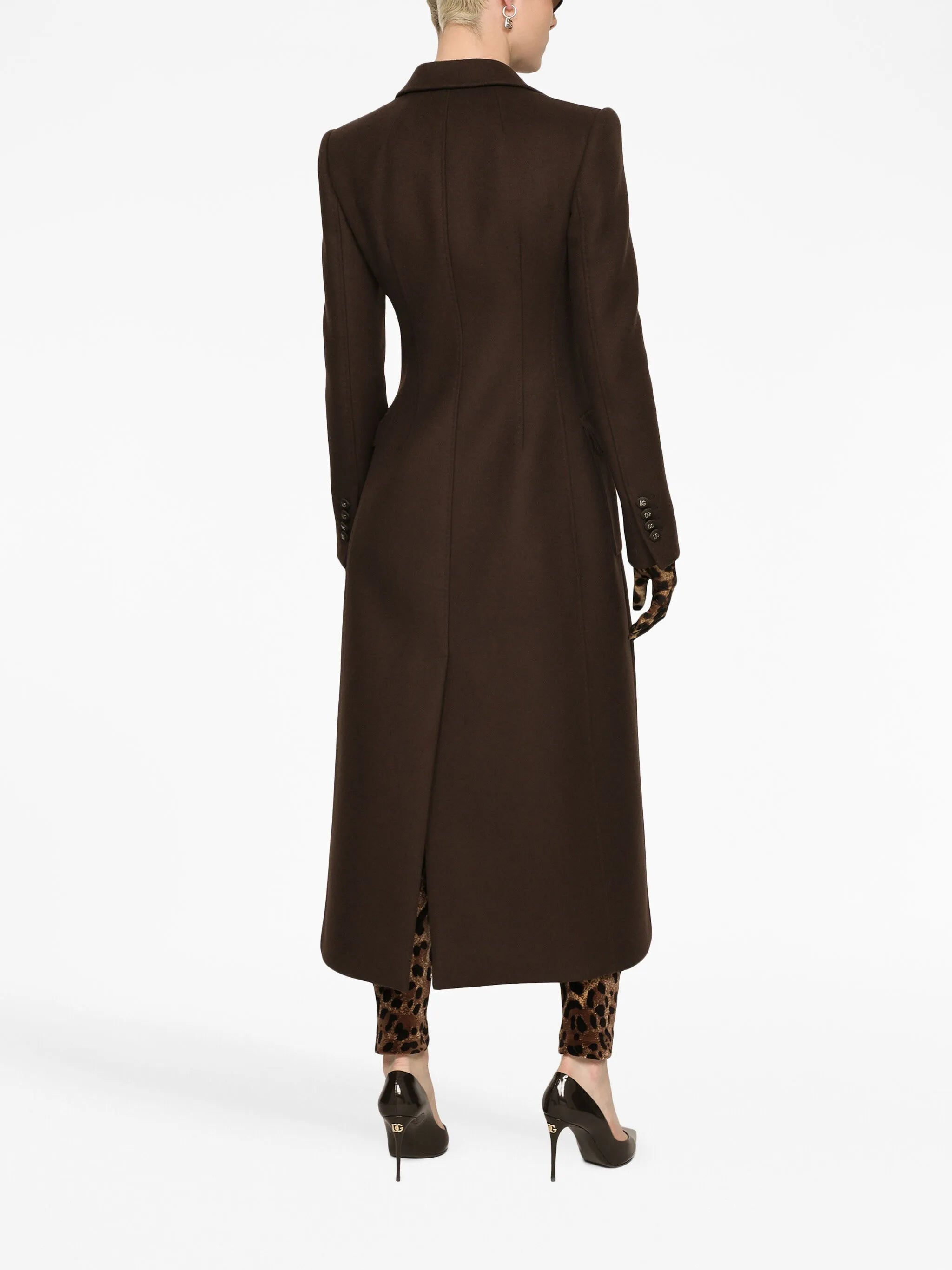 single-breasted long coat