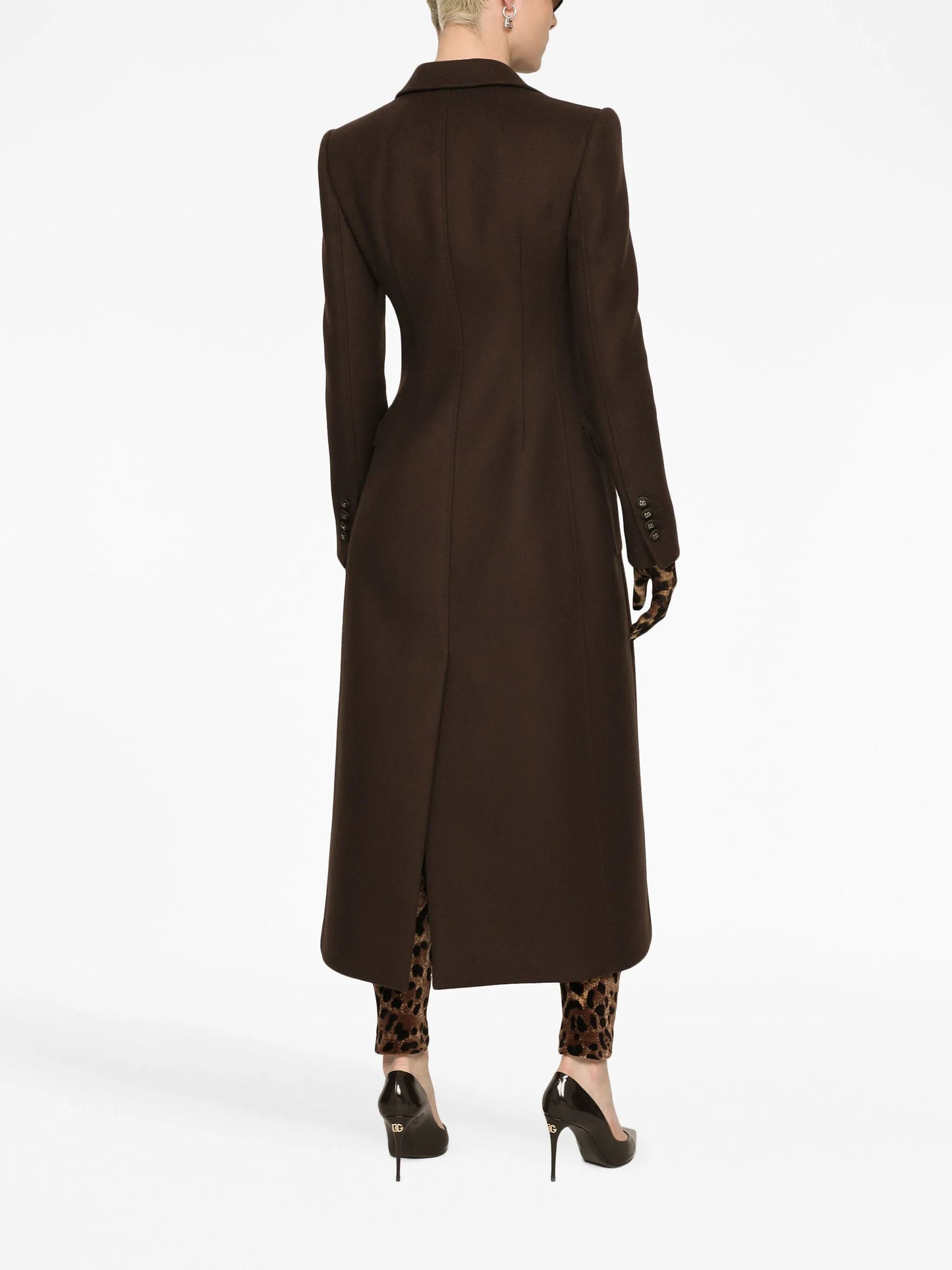 single-breasted long coat