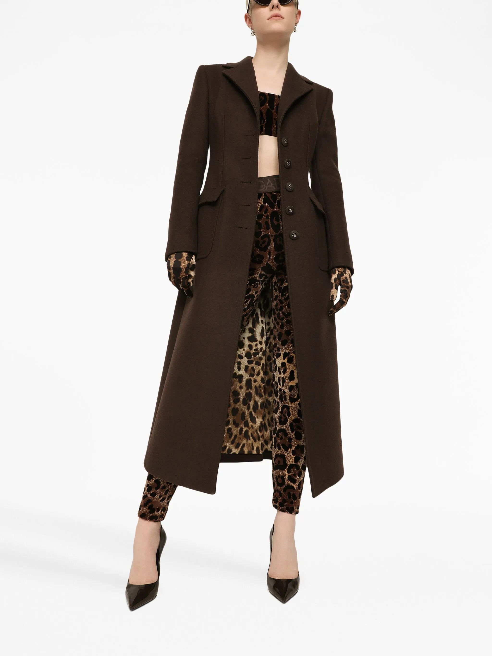 single-breasted long coat