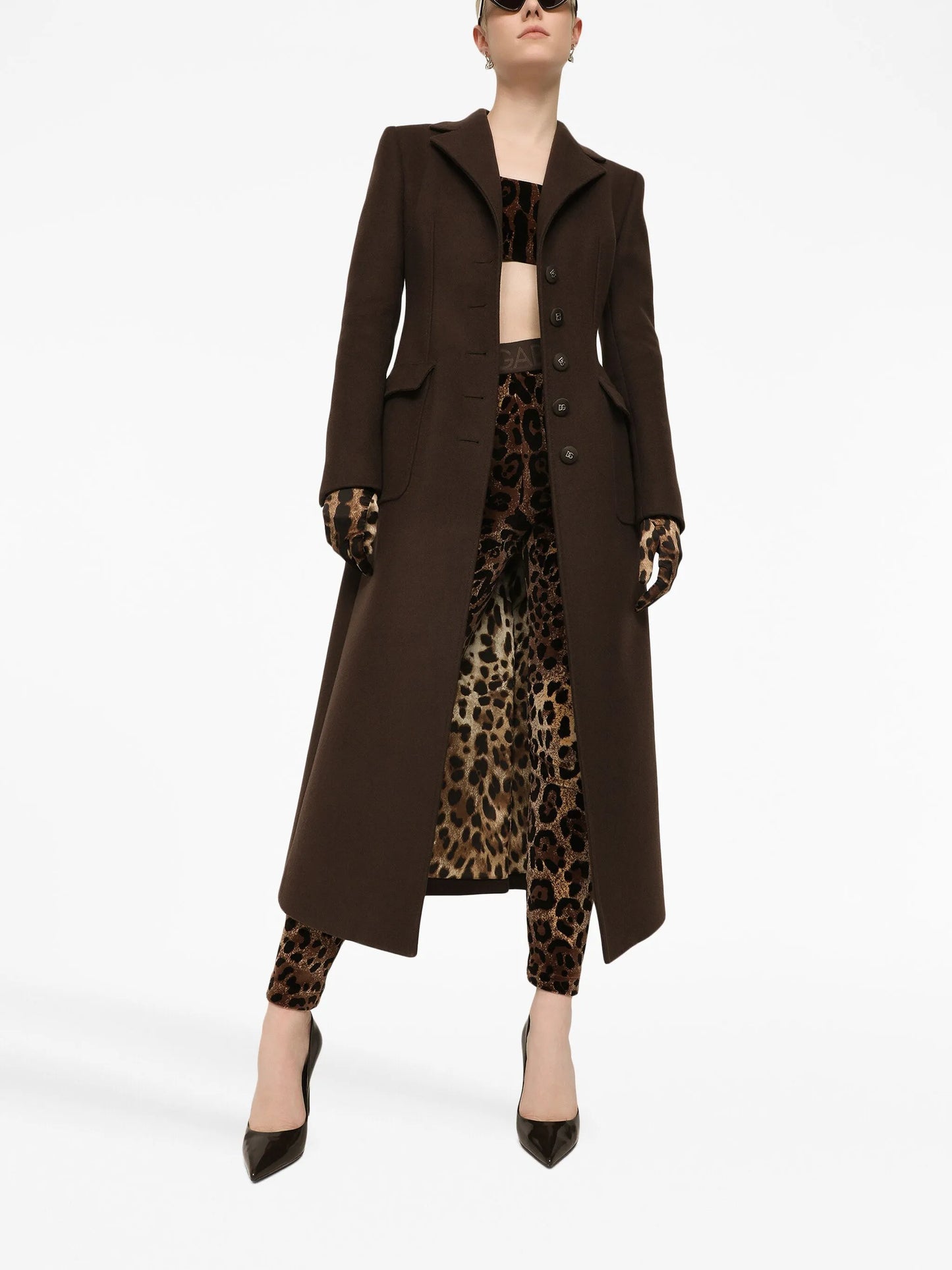 single-breasted long coat