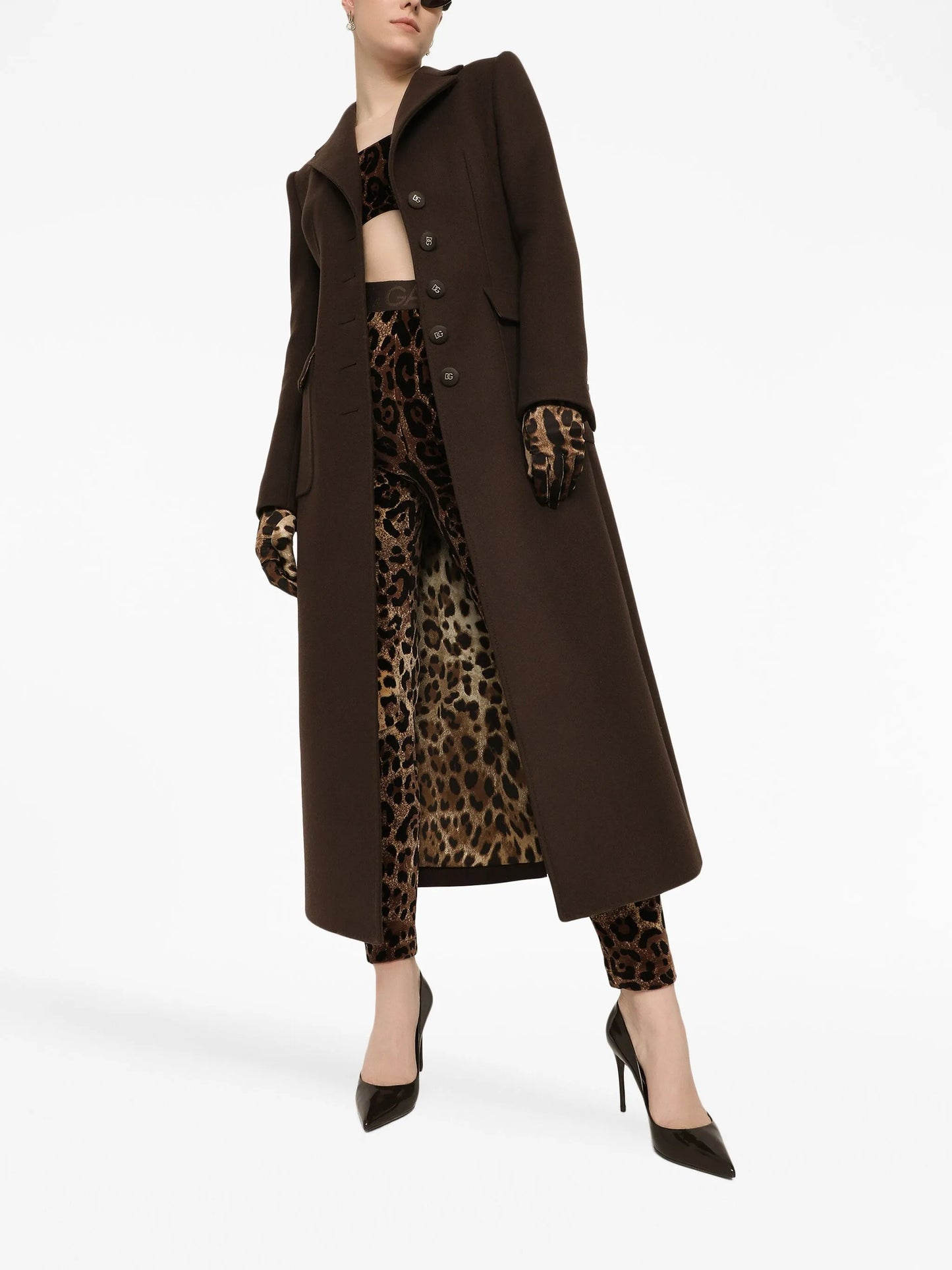 single-breasted long coat