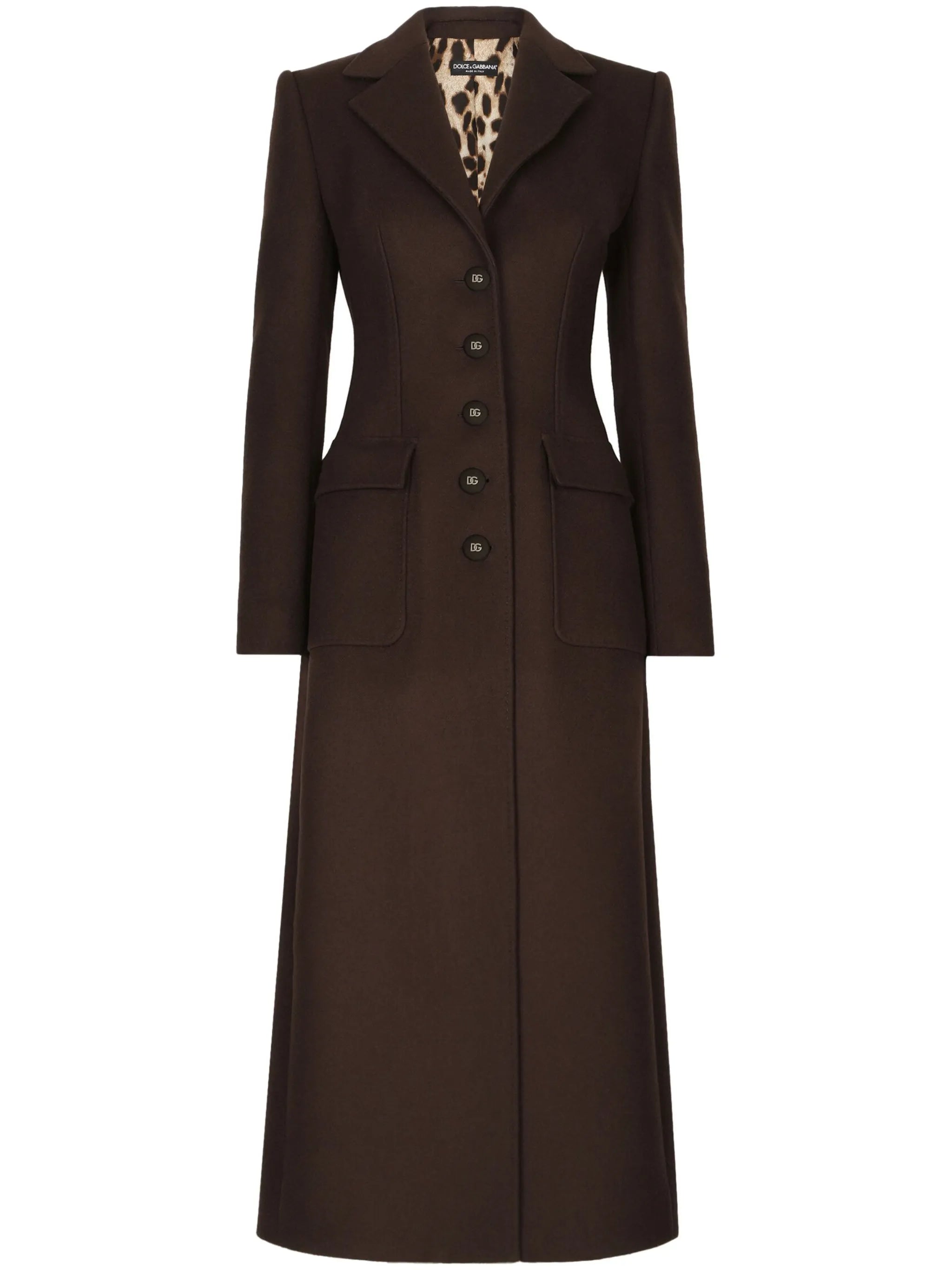 single-breasted long coat