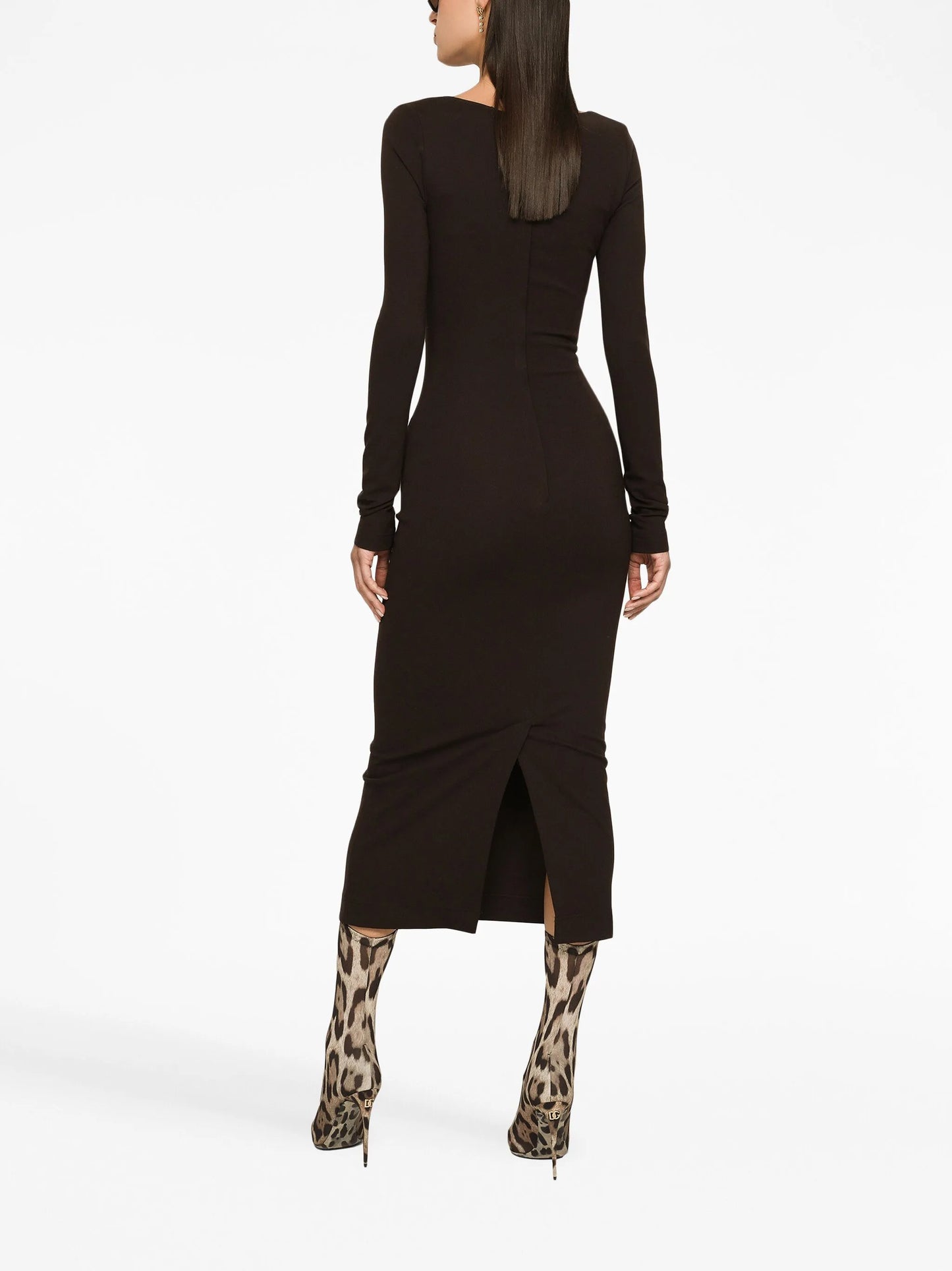 jersey midi dress