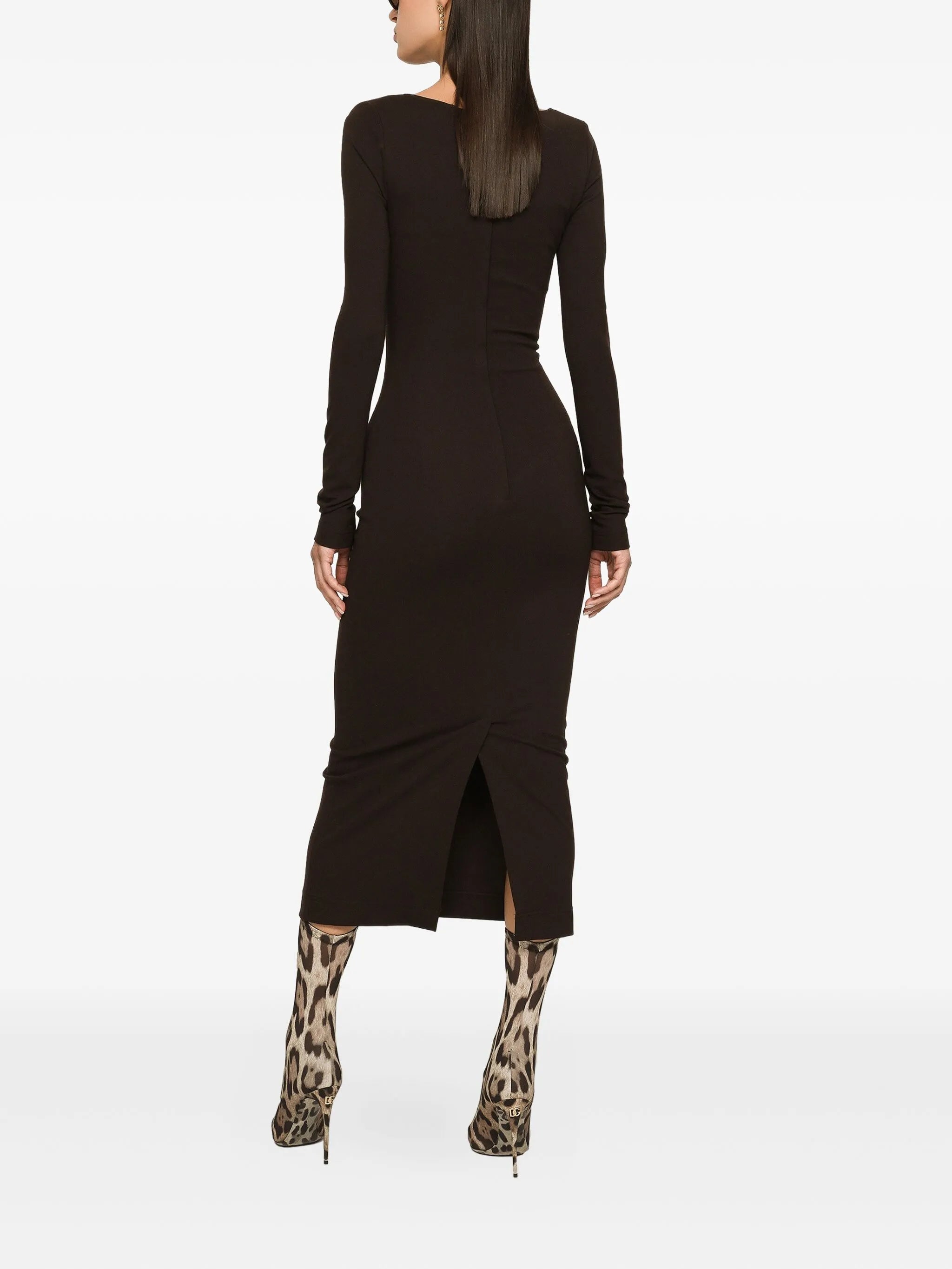 jersey midi dress