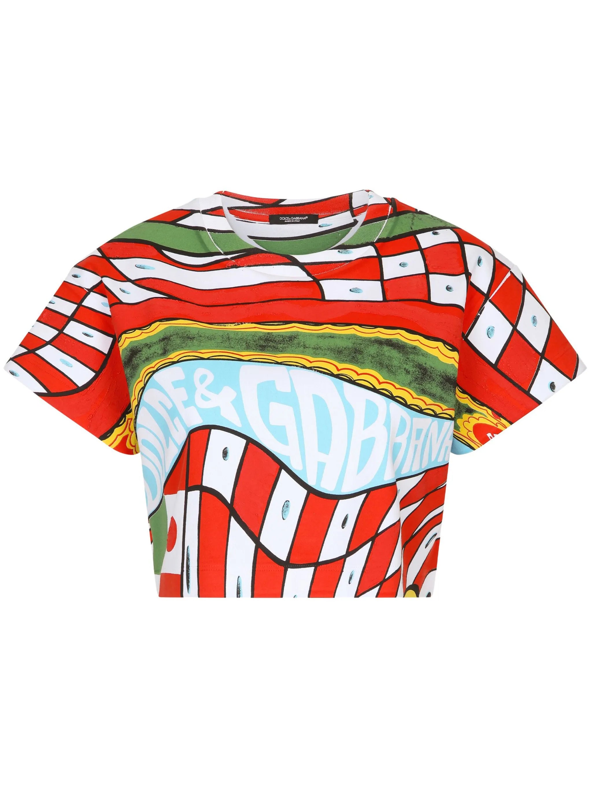 Carreto-print crop top