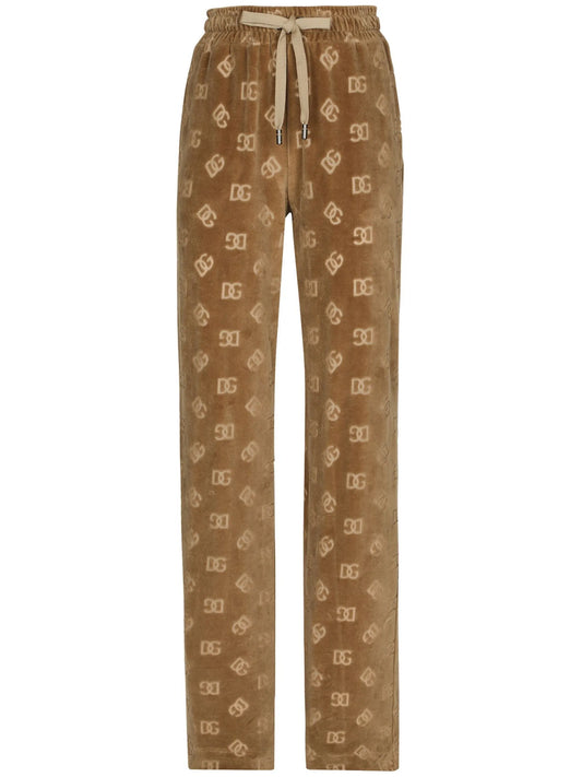 DG logo-print jacquard track pants