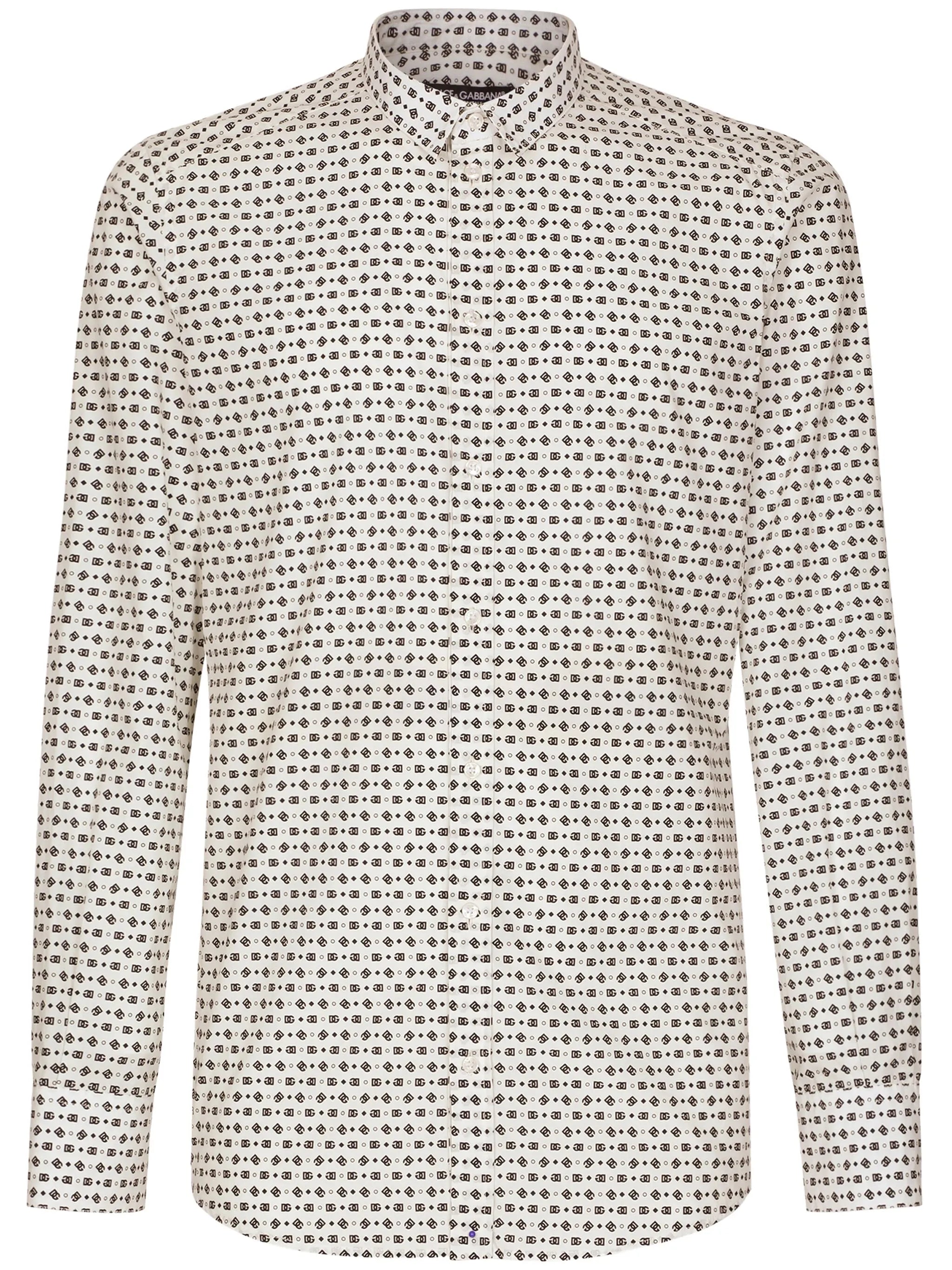 DG-print long-sleeve shirt
