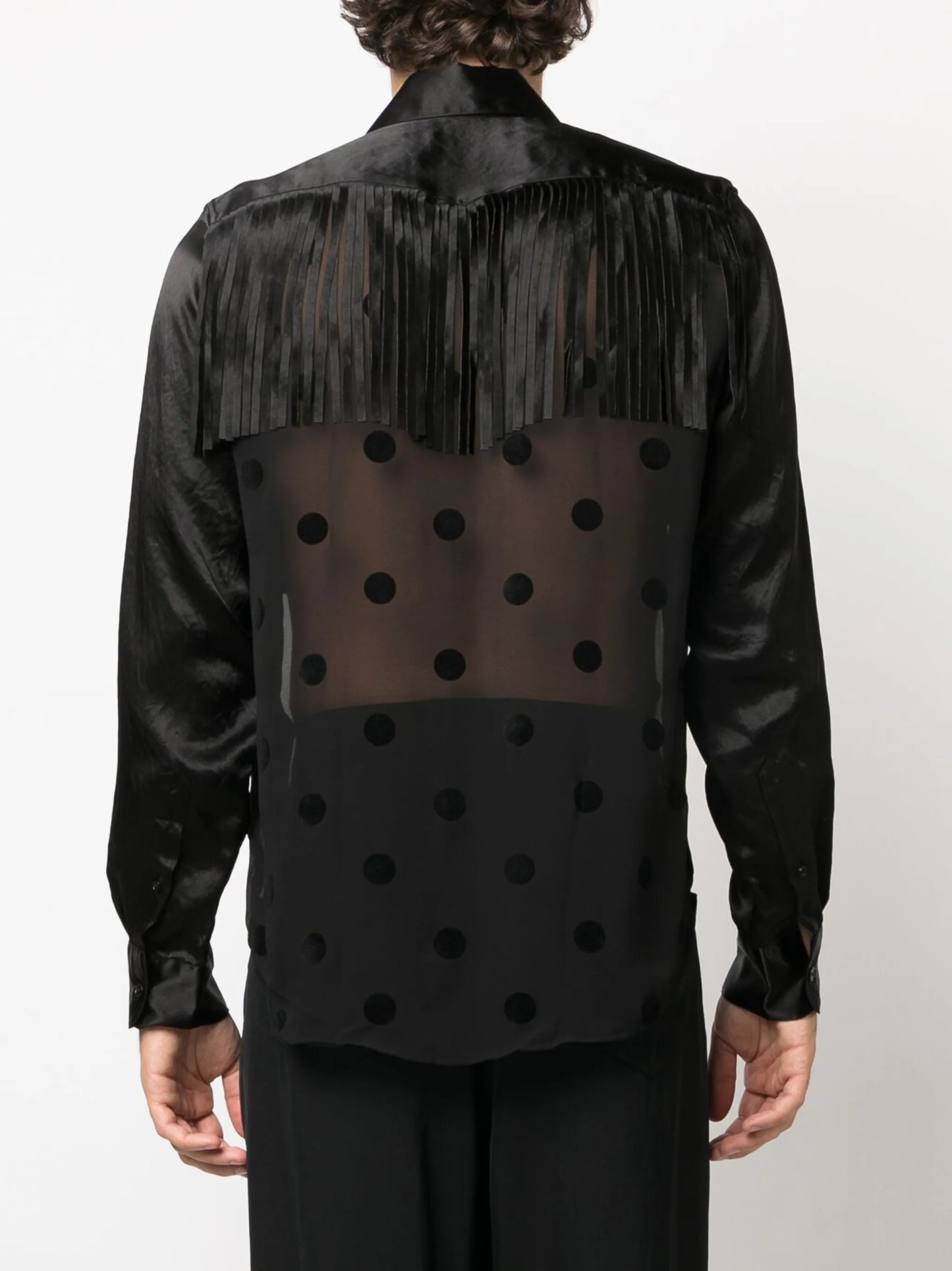 Western-style sheer shirt