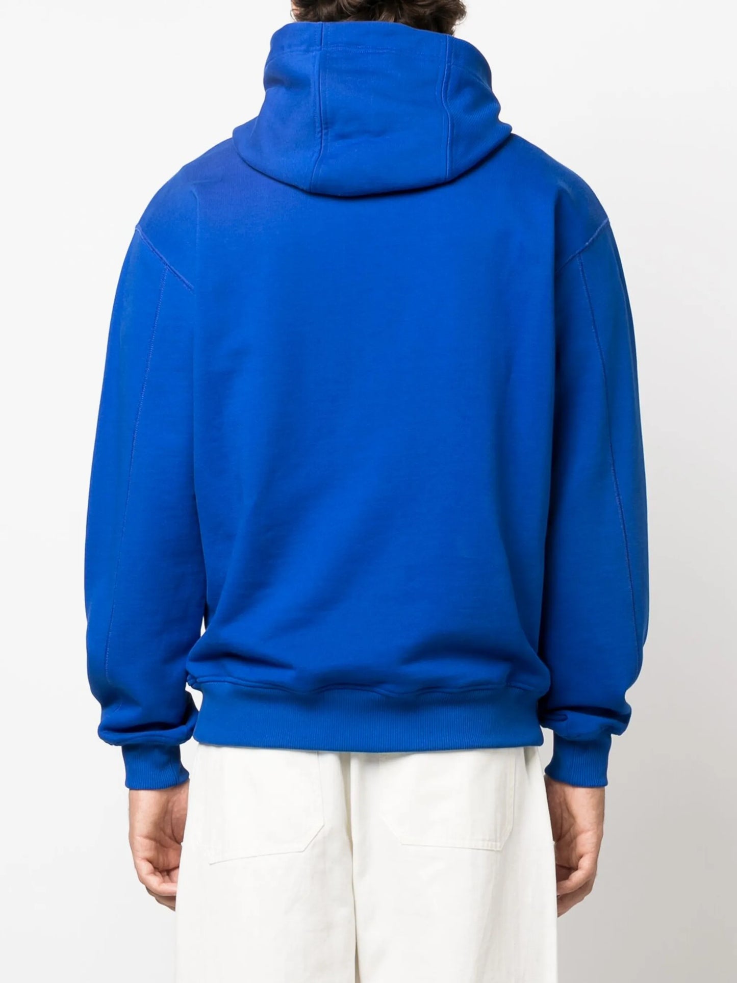 logo-print organic-cotton hoodie