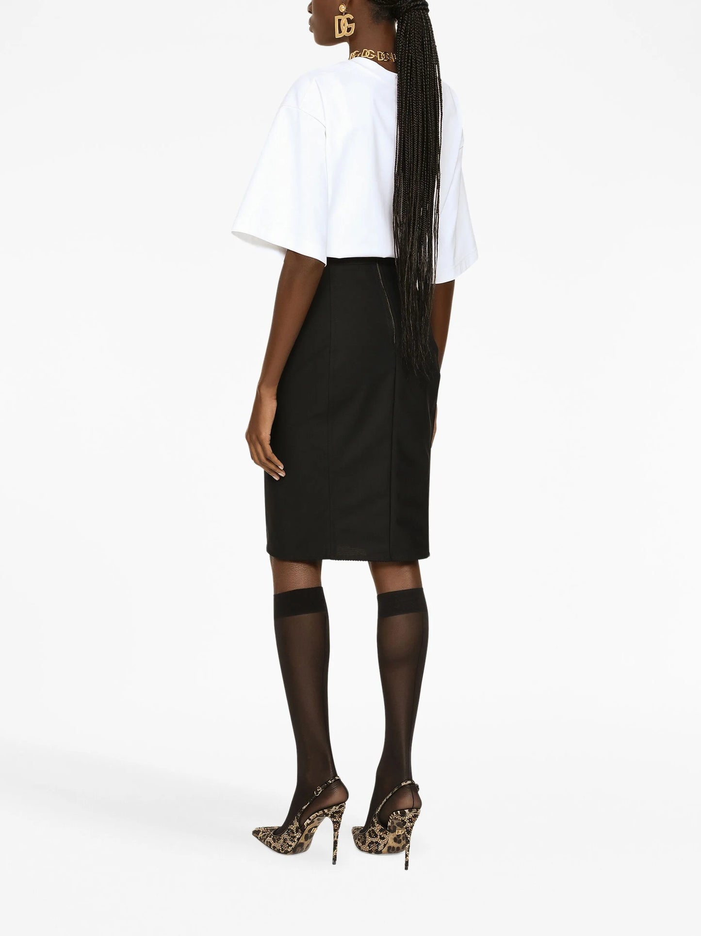 logo-print cotton-blend T-shirt