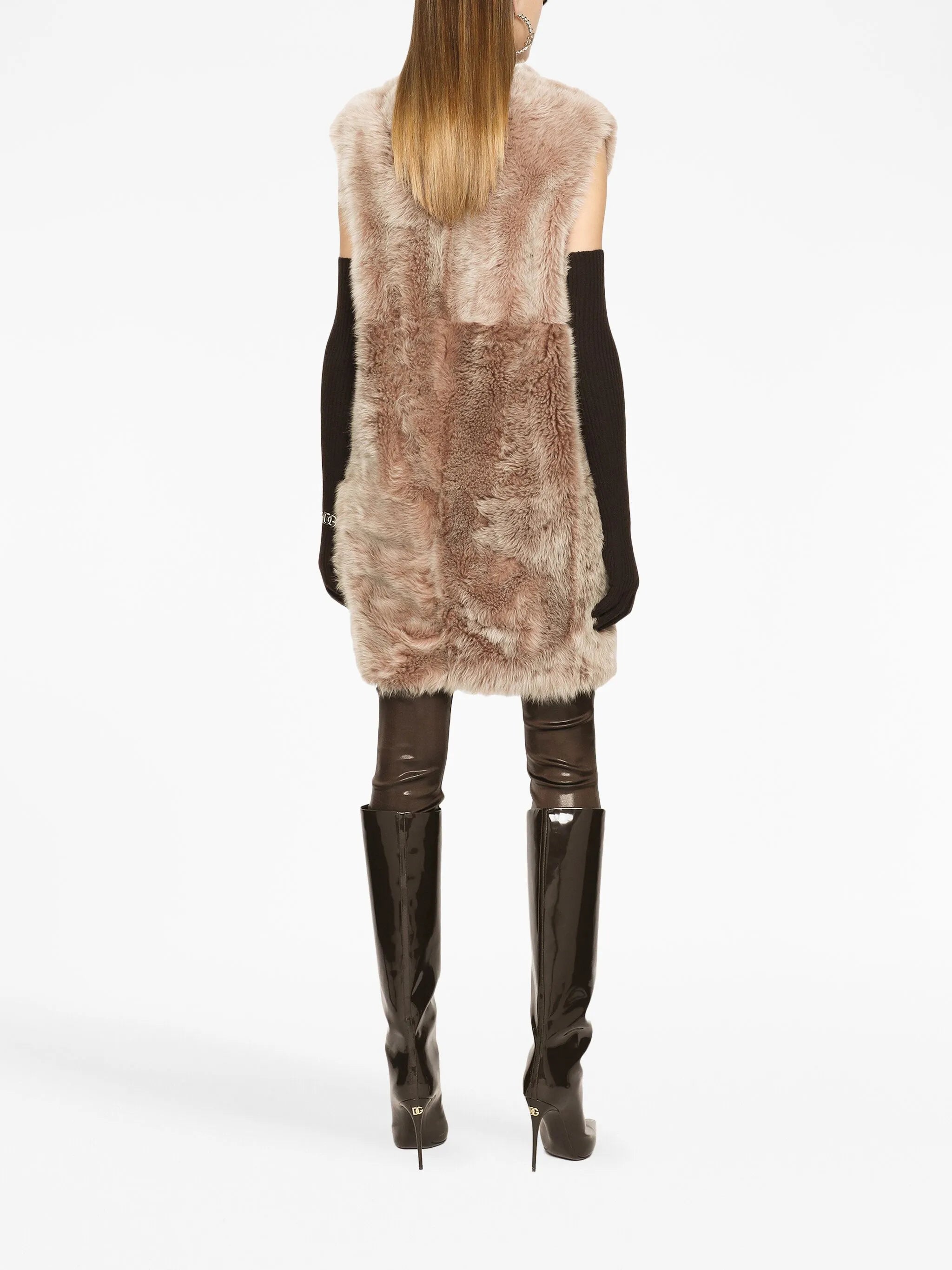 logo-waistband satin leggings