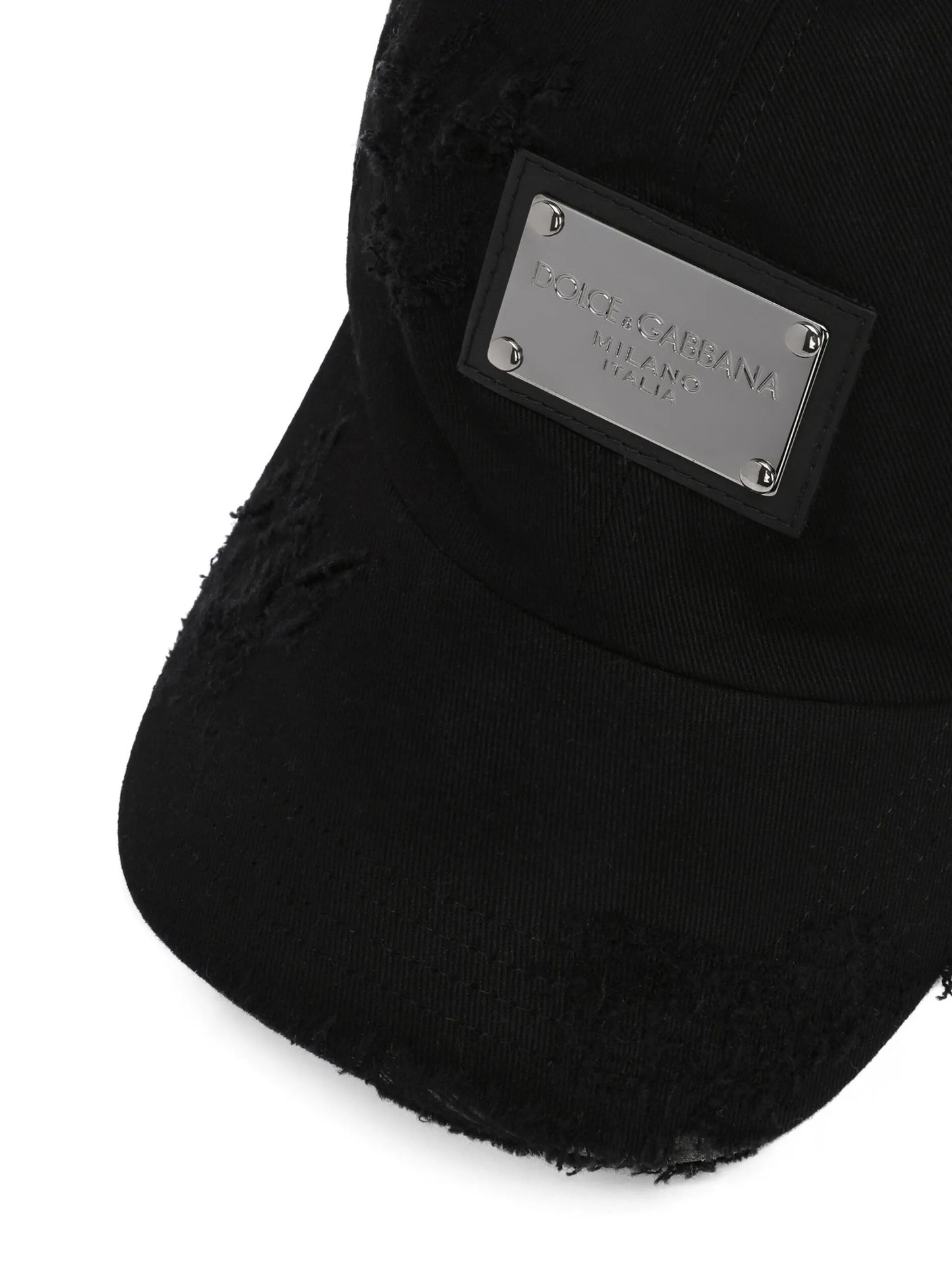 logo-plaque baseball cap