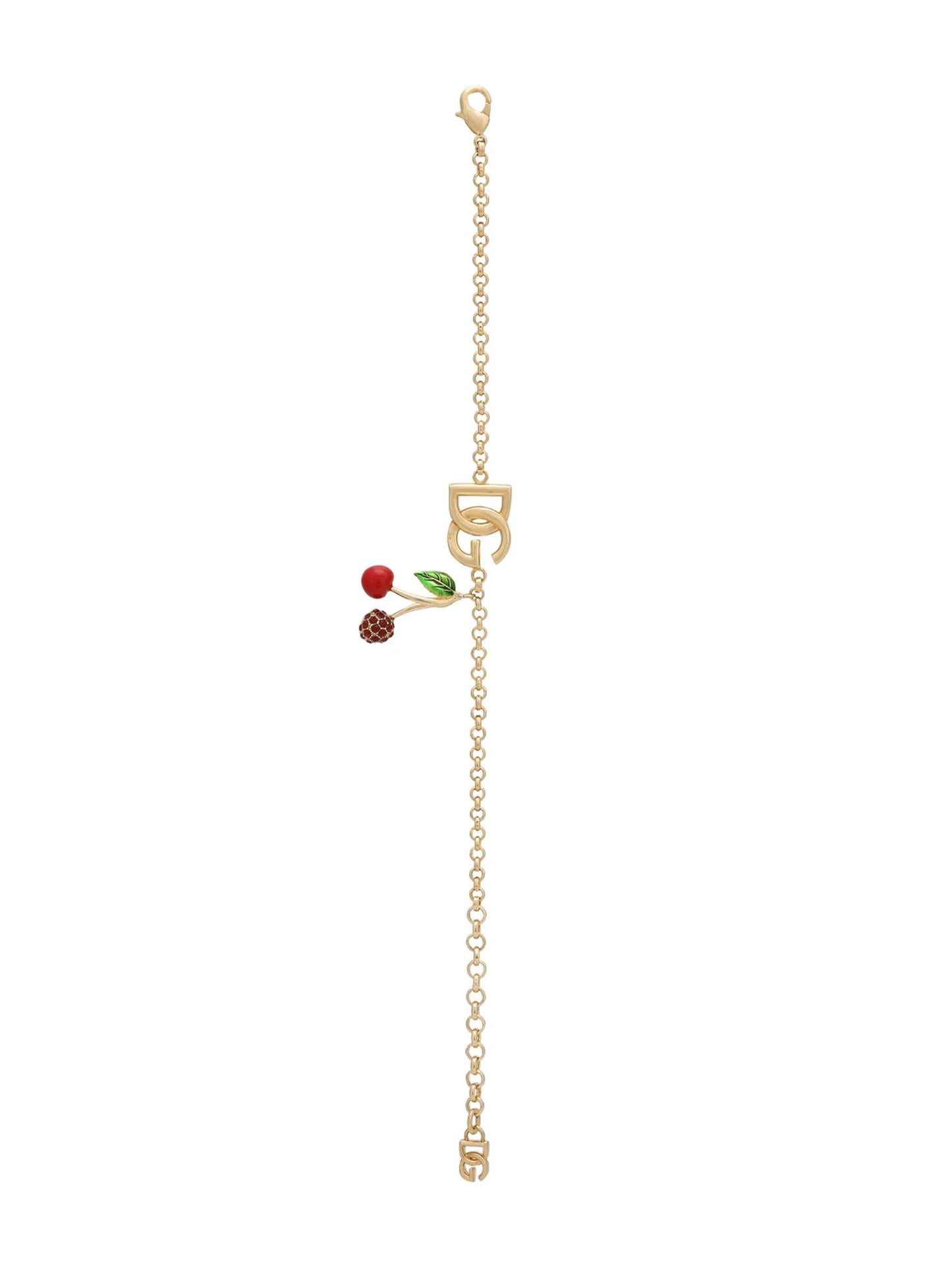 logo-charm chain bracelet