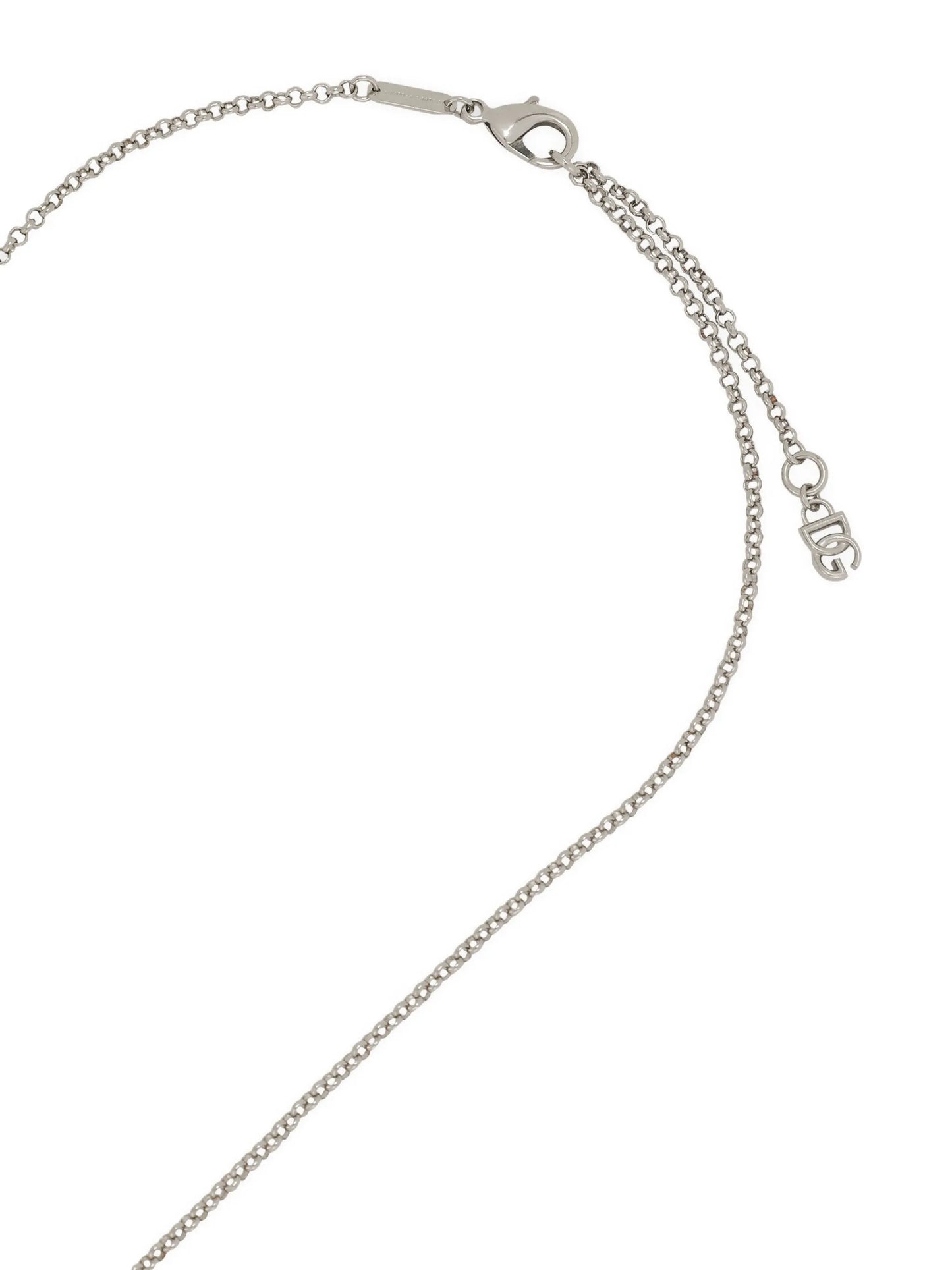 logo-pendant necklace