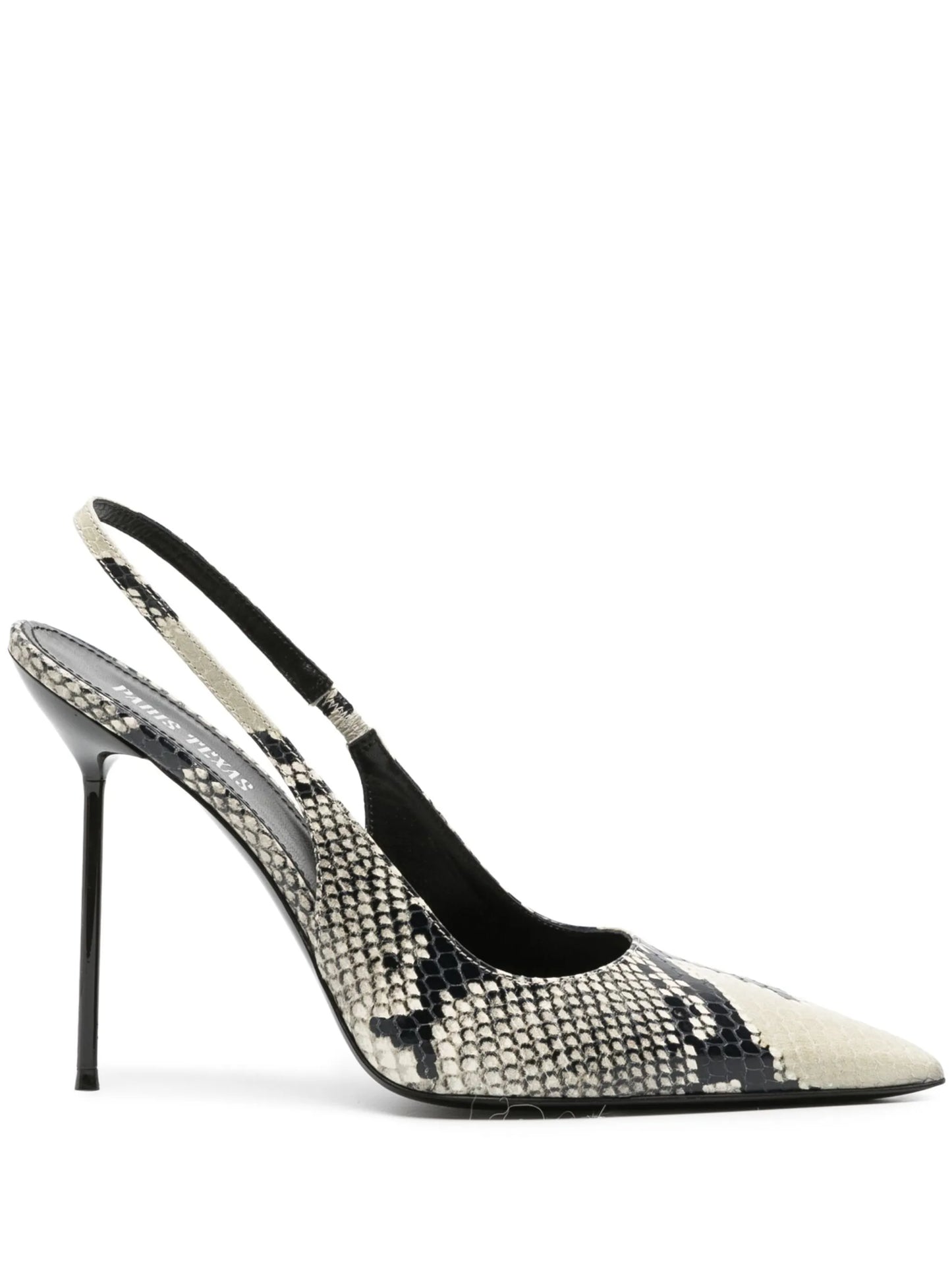 Lidia snakeskin-effect slingback pumps