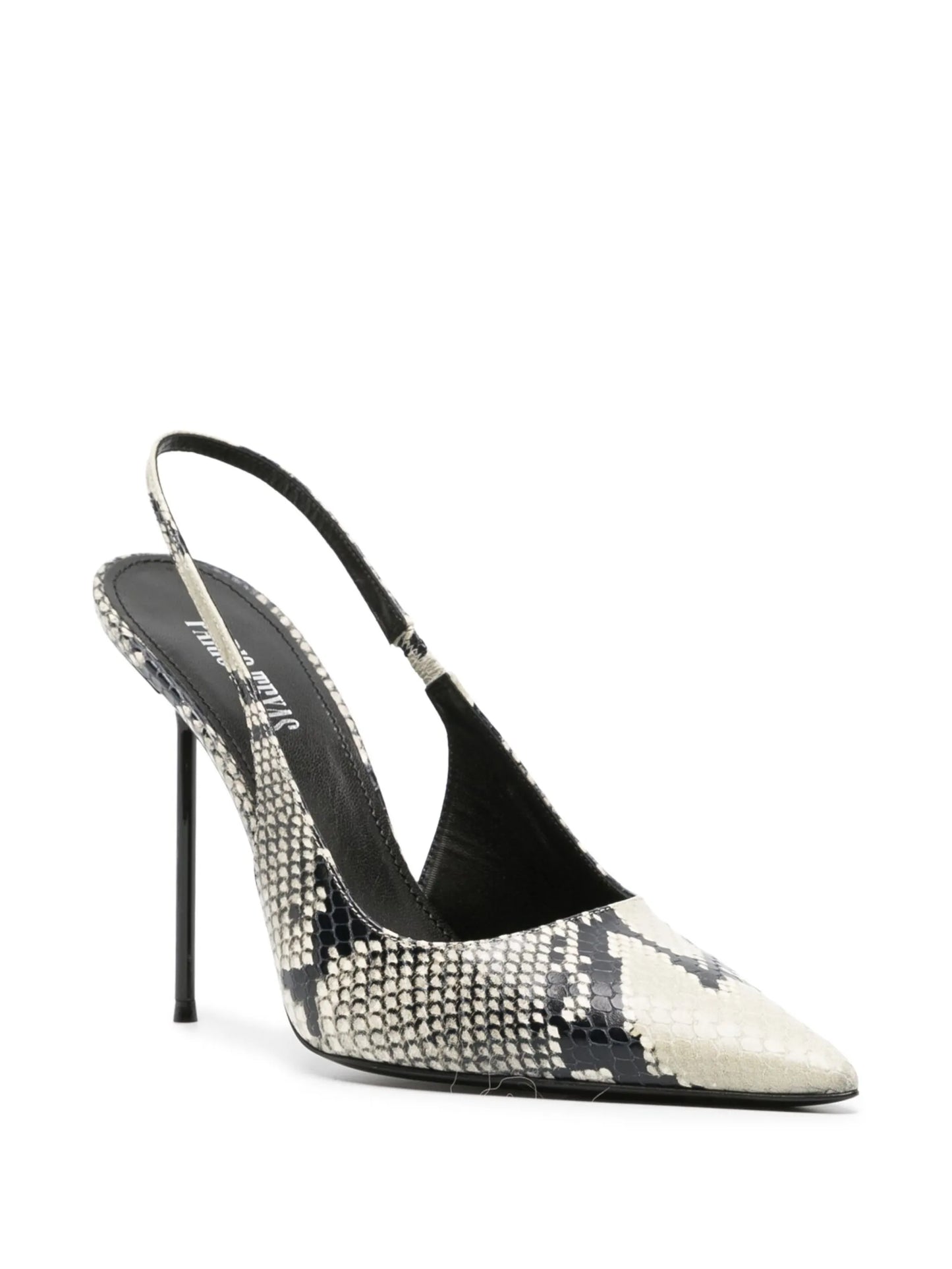 Lidia snakeskin-effect slingback pumps